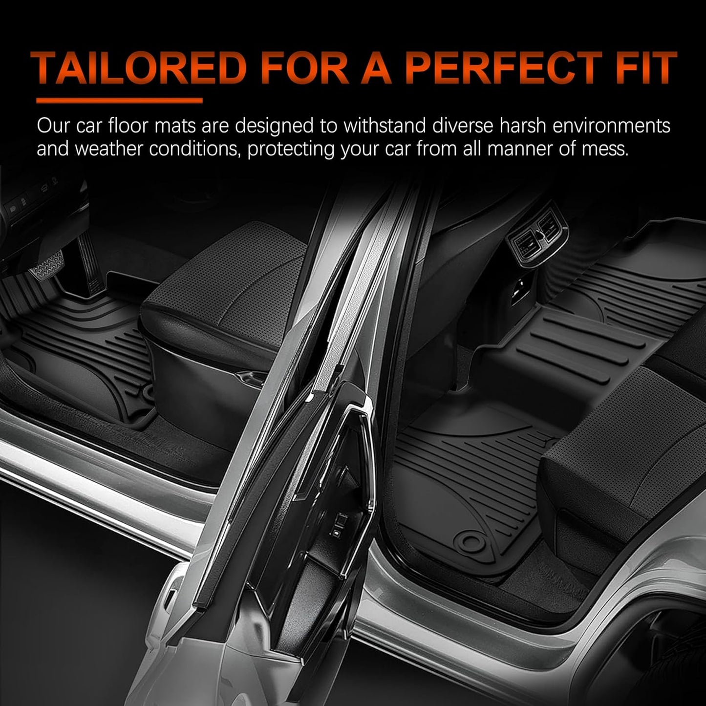 BNIB-Floor Mats and Cargo Liner Fit for Honda CR-V 2023-2025 (Include Hybrid Models) Full Set Black,-$35