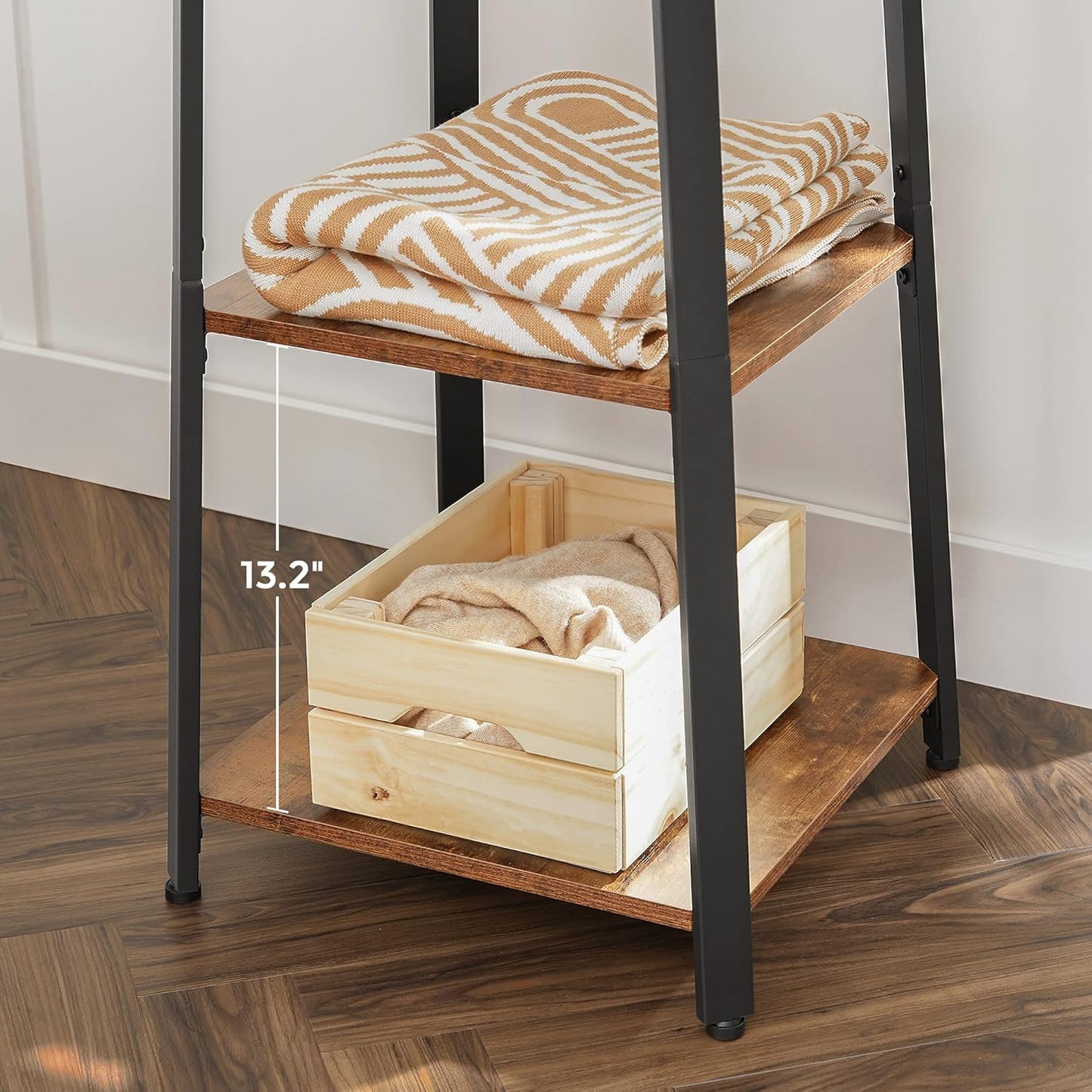 Brand New Assembled Coat Rack, Coat Stand with 3 Shelves, Hall Tree Free Standing with Hooks-$70