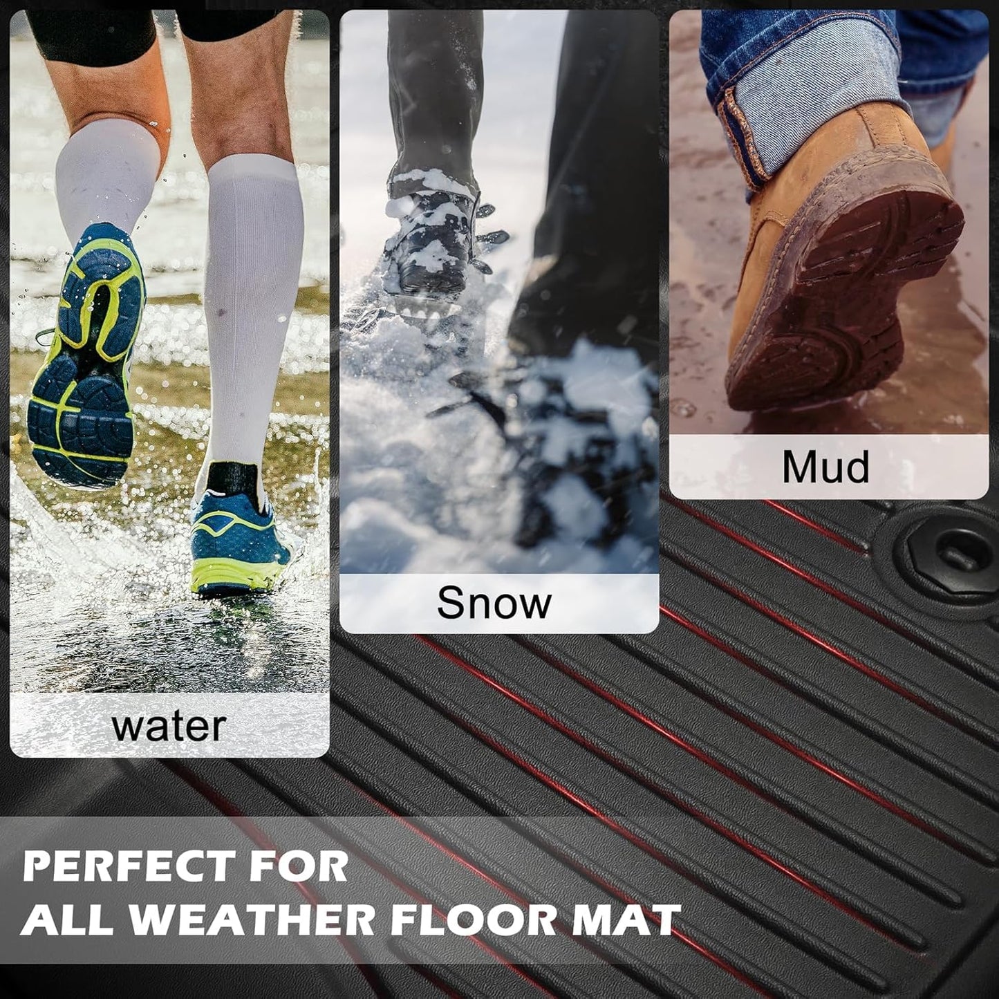 BNIB-Floor Mats and Cargo Liner Fit for Honda CR-V 2023-2025 (Include Hybrid Models) Full Set Black,-$35