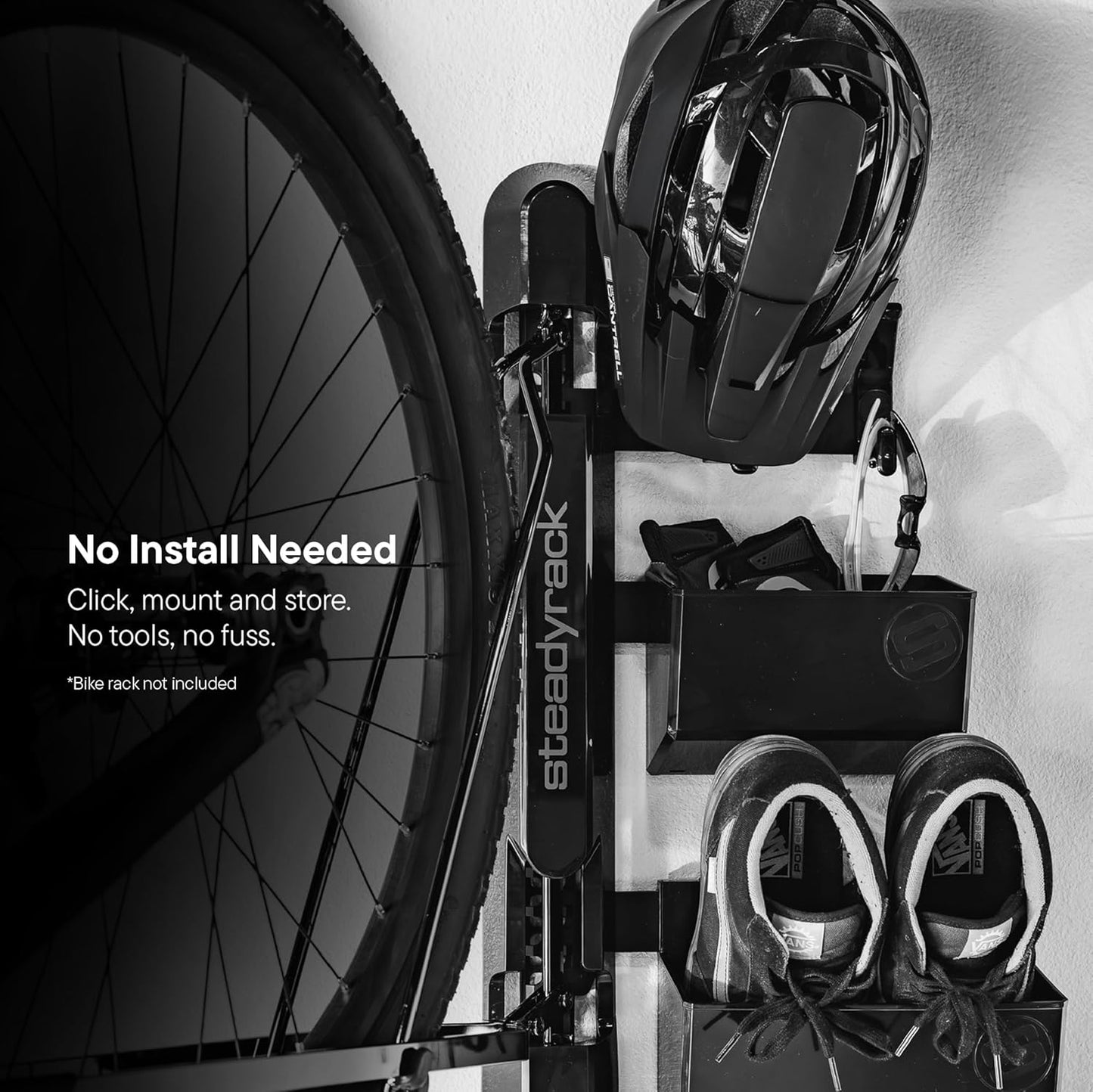 BNIB-Steadyrack Gear Mate Storage Organizer System – Bike Accessories Integrates with all bike racks,-$35