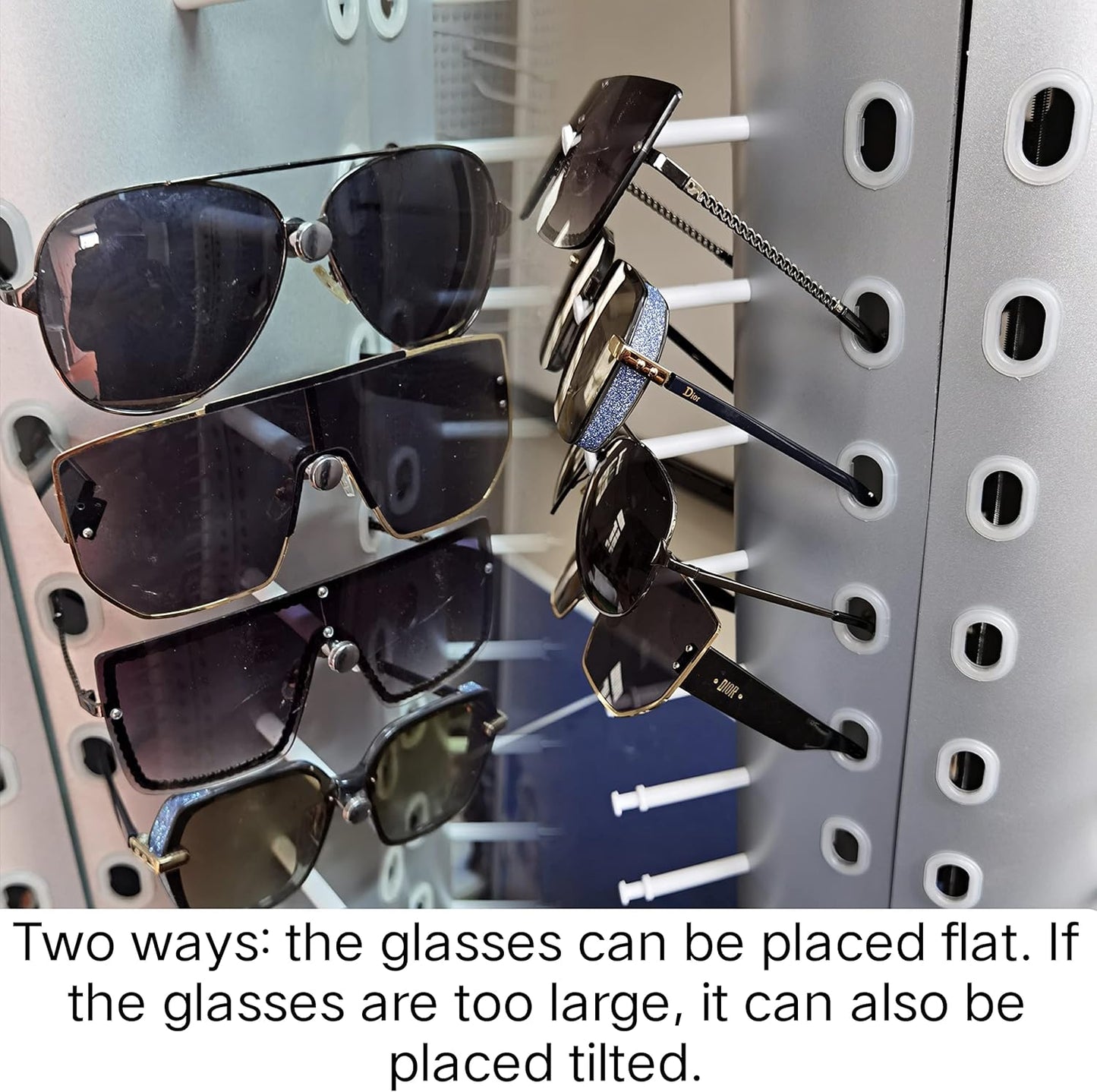 BNIB-44-Pair Rotating Sunglasses Display Stand with Mirror,Ideal for home, optical stores,-$40