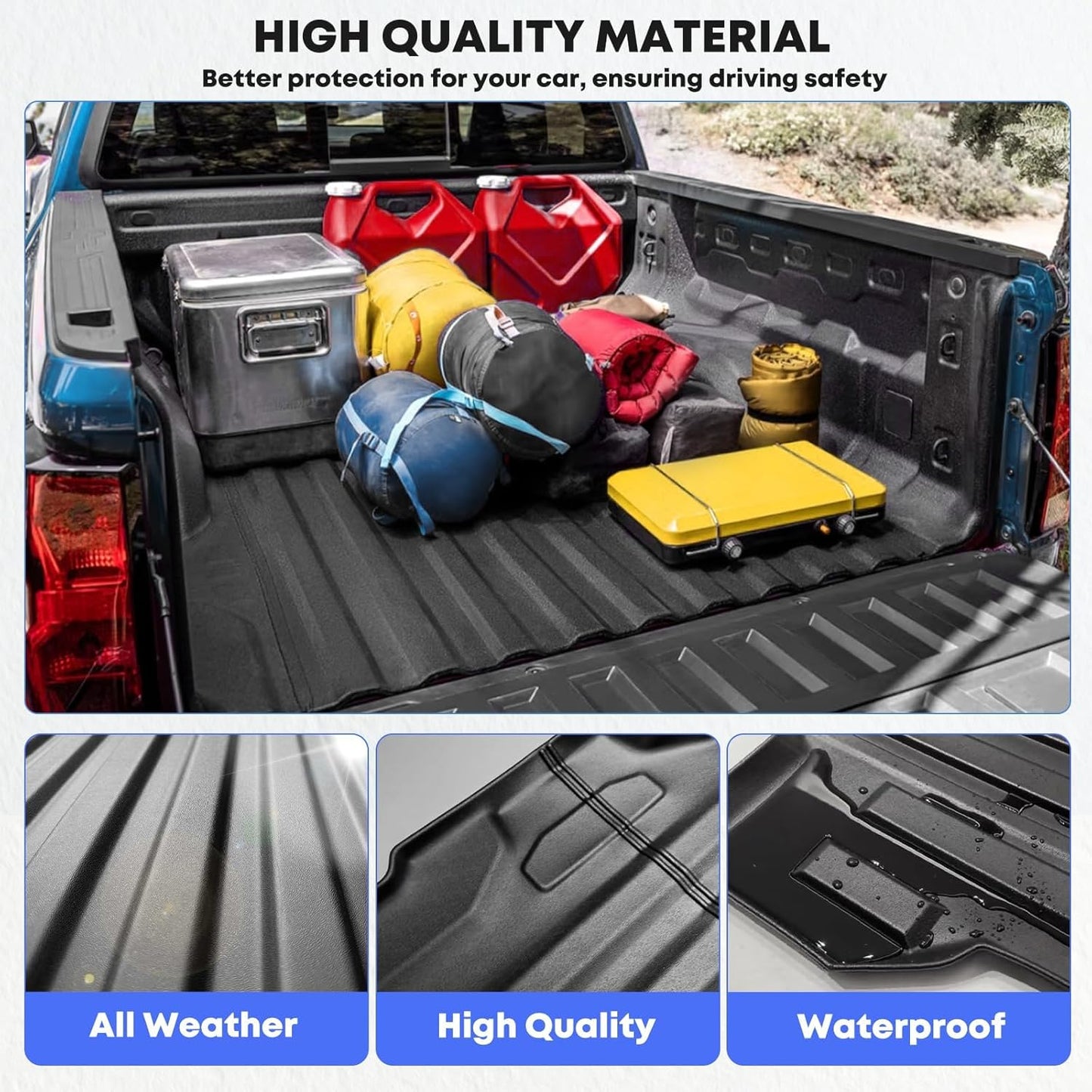 BNIB-AOMSAZTO Truck Bed Mat Compatible with 2022-2024 2025 Ford Maverick Bed(Bed Mat+Tailgate Mat)