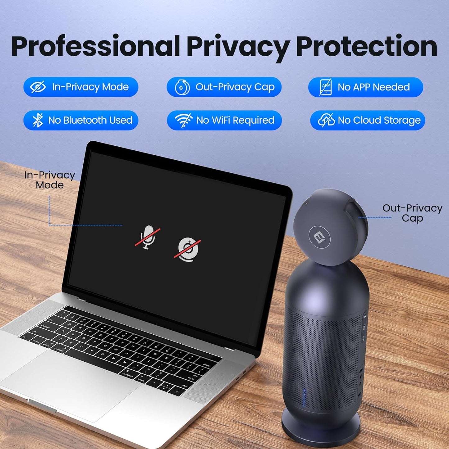 OPen Box EMEET Meeting Capsule Pro, Dual 4K Lenses 360°Auto-Tracking Speakers Video Conference Camera ,-$300