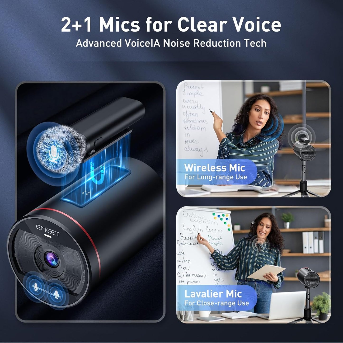 OPen Box EMEET Streamcam One Wireless Streaming Camera, 1080P HD Webcam with Sony Sensor,-$120