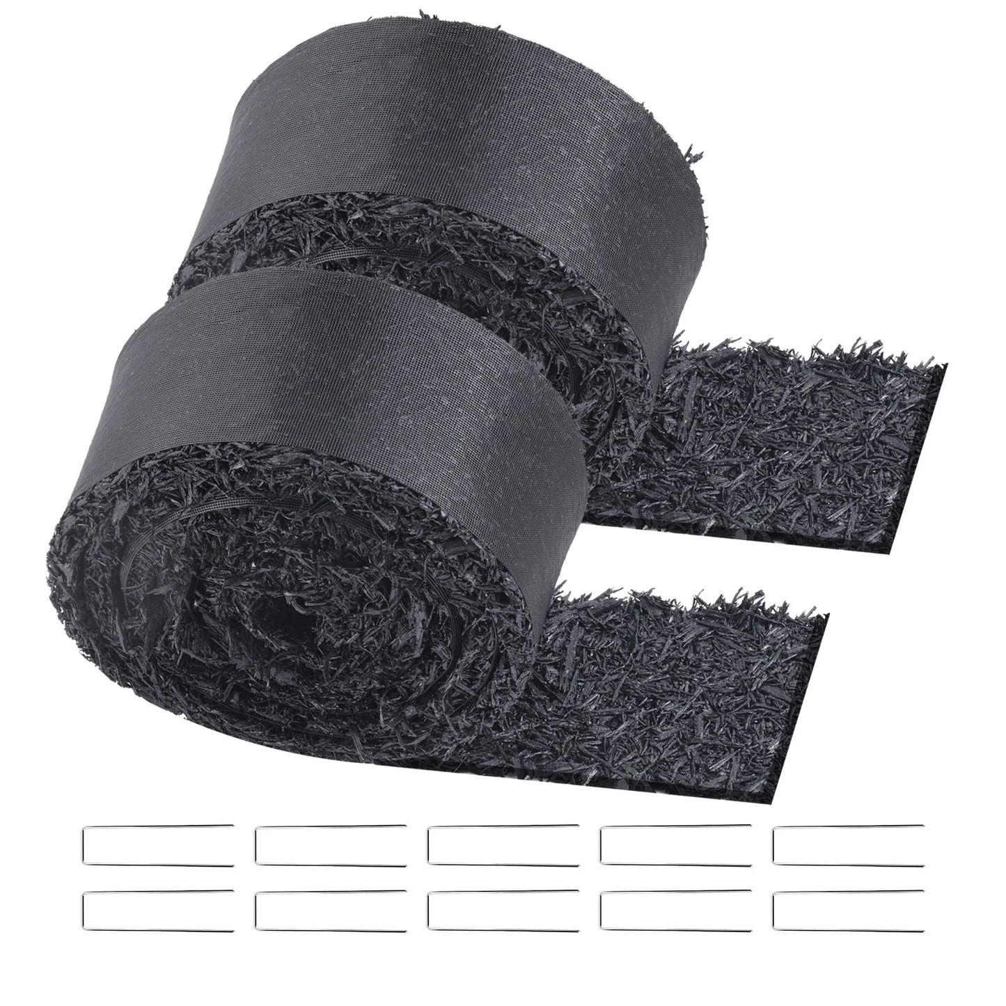 VEVOR Rubber Mulch for Landscaping, 2 Rolls Recycled Rubber Mulch Mat 120 x 4.5 in, -$25