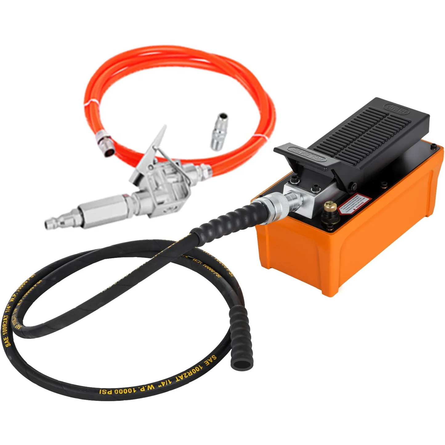 VEVOR 10000 PSI Hydraulic Pump, Air Foot Pump with Hose, Hydraulic Jack Pump with Air Hose,-$100