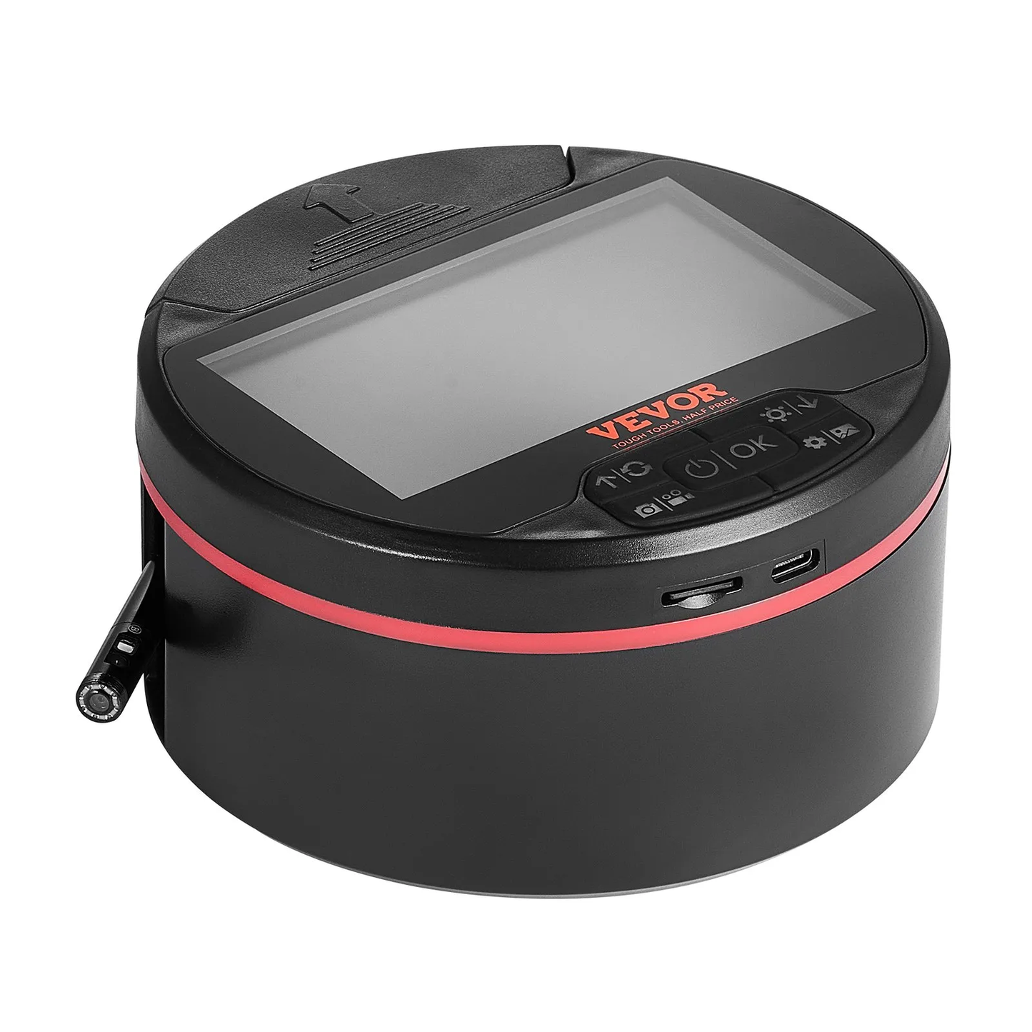 VEVOR Borescope Triple Lens Endoscope Camera, 4.3" IPS Screen Inspection Camera with 8 + 2 Lights,-$45