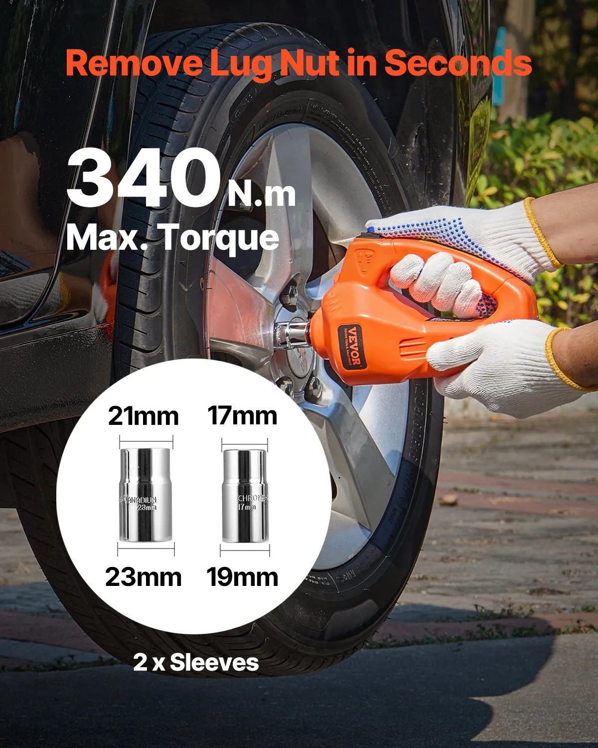 VEVOR Electric Car Jack, 5 Tons /11000 lbs, Electric Scissor Jack with Built-In Inflator,-$125