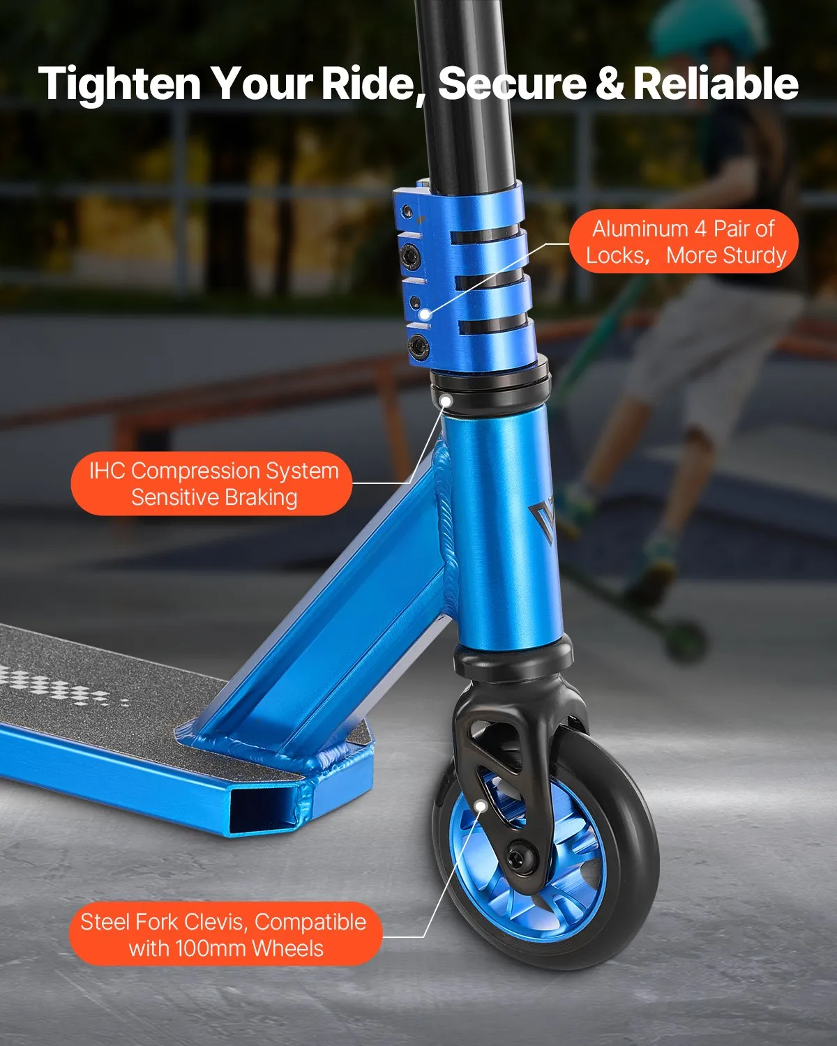 VEVOR Stunt Scooter, Pro Complete Trick Scooters for Kids Ages 9-11 Years, Teens, Adults, Boys, and Girls,-$50