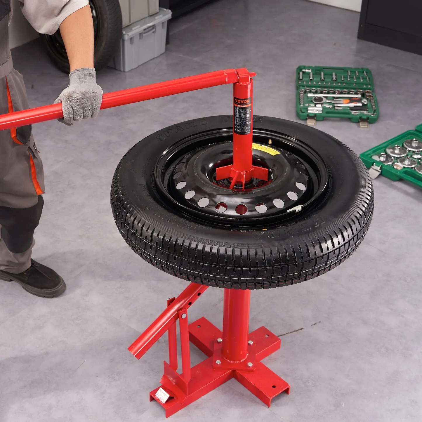 VEVOR Manual Tire Changer, Portable Hand Bead Breaker Mounting Tool for 8" - 16" Tires,-$60