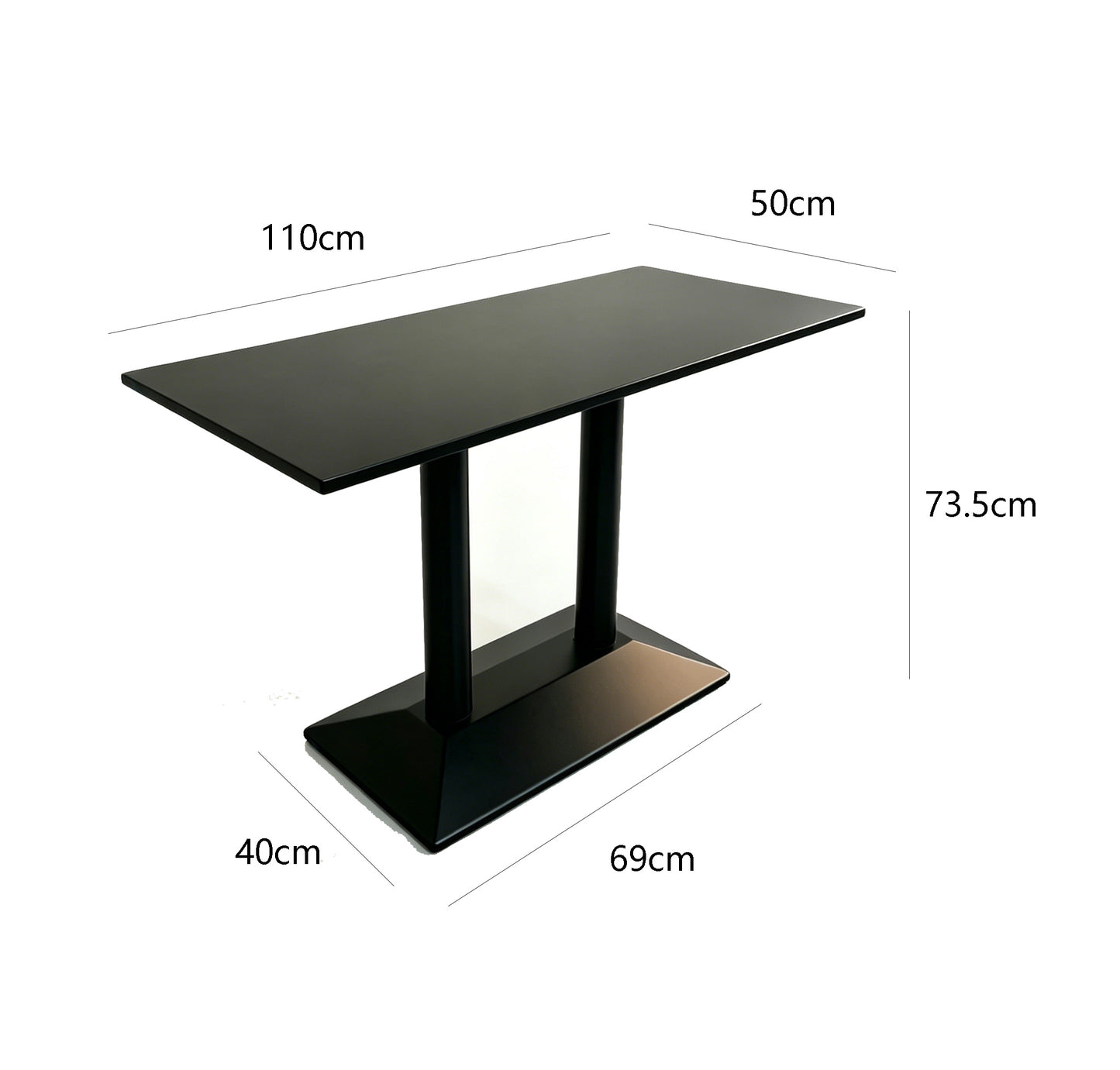 Brand New Assembled Console Table, Dining Table, Desk, Black -$100
