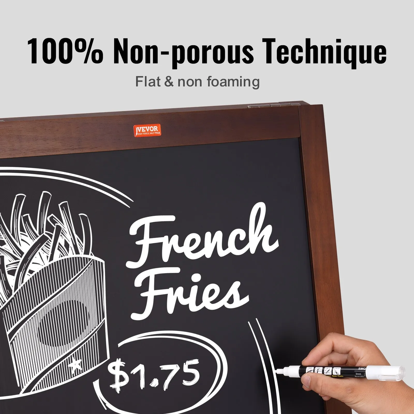 VEOVR A Frame Chalkboard Sign, 20"x40" Double-Sided Sidewalk Signs,Wooden Chalk Board,-$45