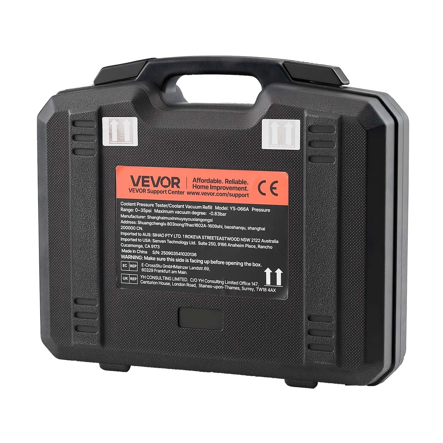 VEVOR Coolant Pressure Tester Kit, 28Pcs Radiator Vacuum Refill Kit with 4 Adapters, Universal Fit,-$45