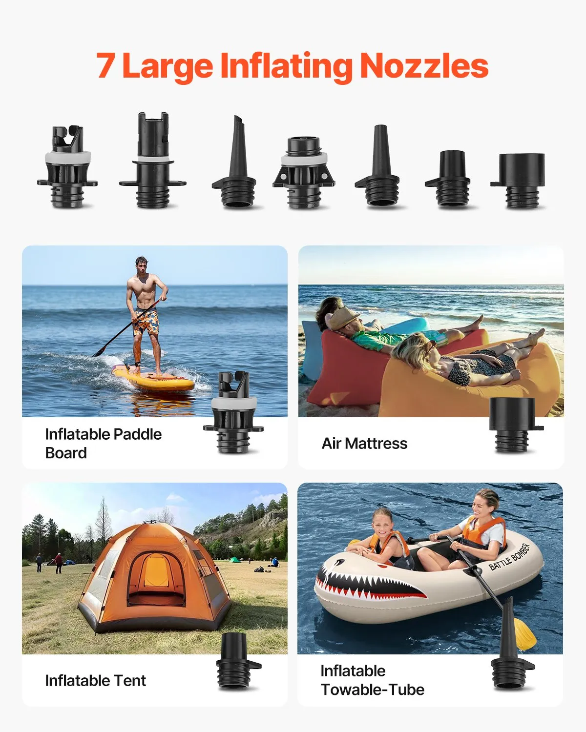 VEVOR Paddle Board Pump, 22PSI High Pressure, Dual Stage Inflation & Deflation SUP Air Pump,-$70