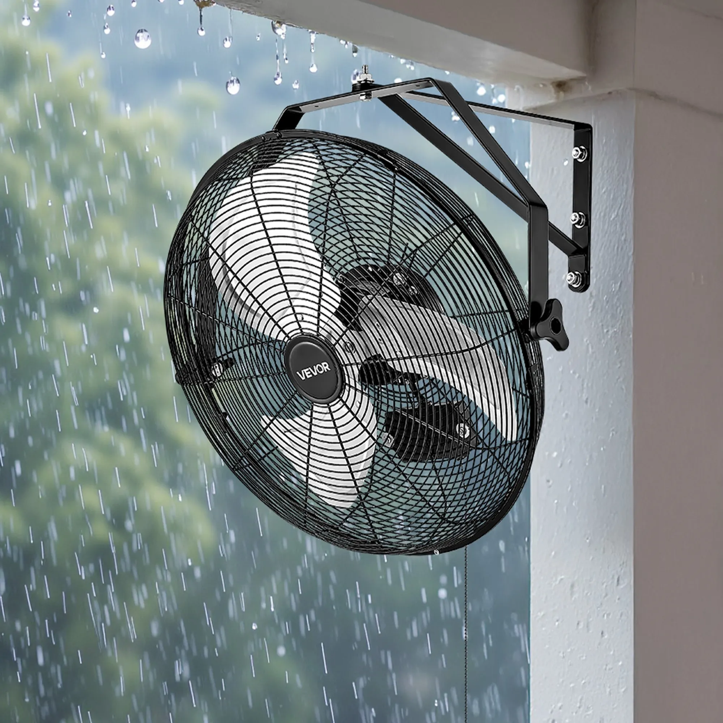 VEVOR 18 Inch Industrial Wall Mount Fan, High Velocity 4000 CFM Indoor Fan with 3 Speeds,-$65