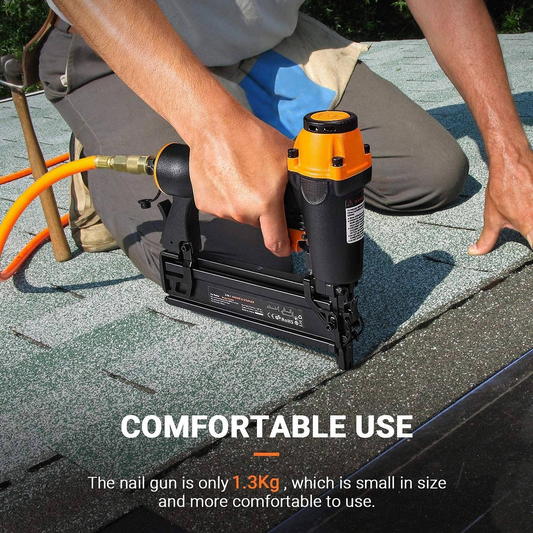 Brand New Power Tools Air Brad Nail Gun，360 Degree Adjustable Exhaust -$ 30