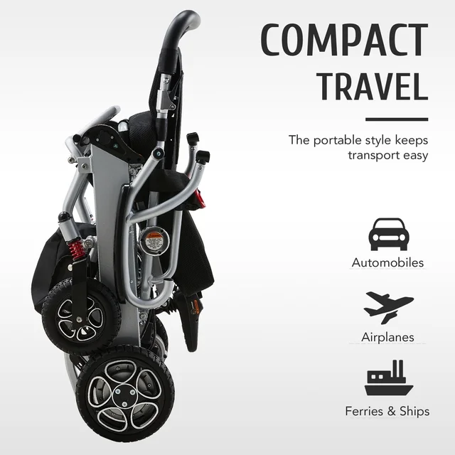 Brand New Assemble Brushless Folding Electric Wheelchair 300W Power Wheelchair, 12.4mi Range,-$1000