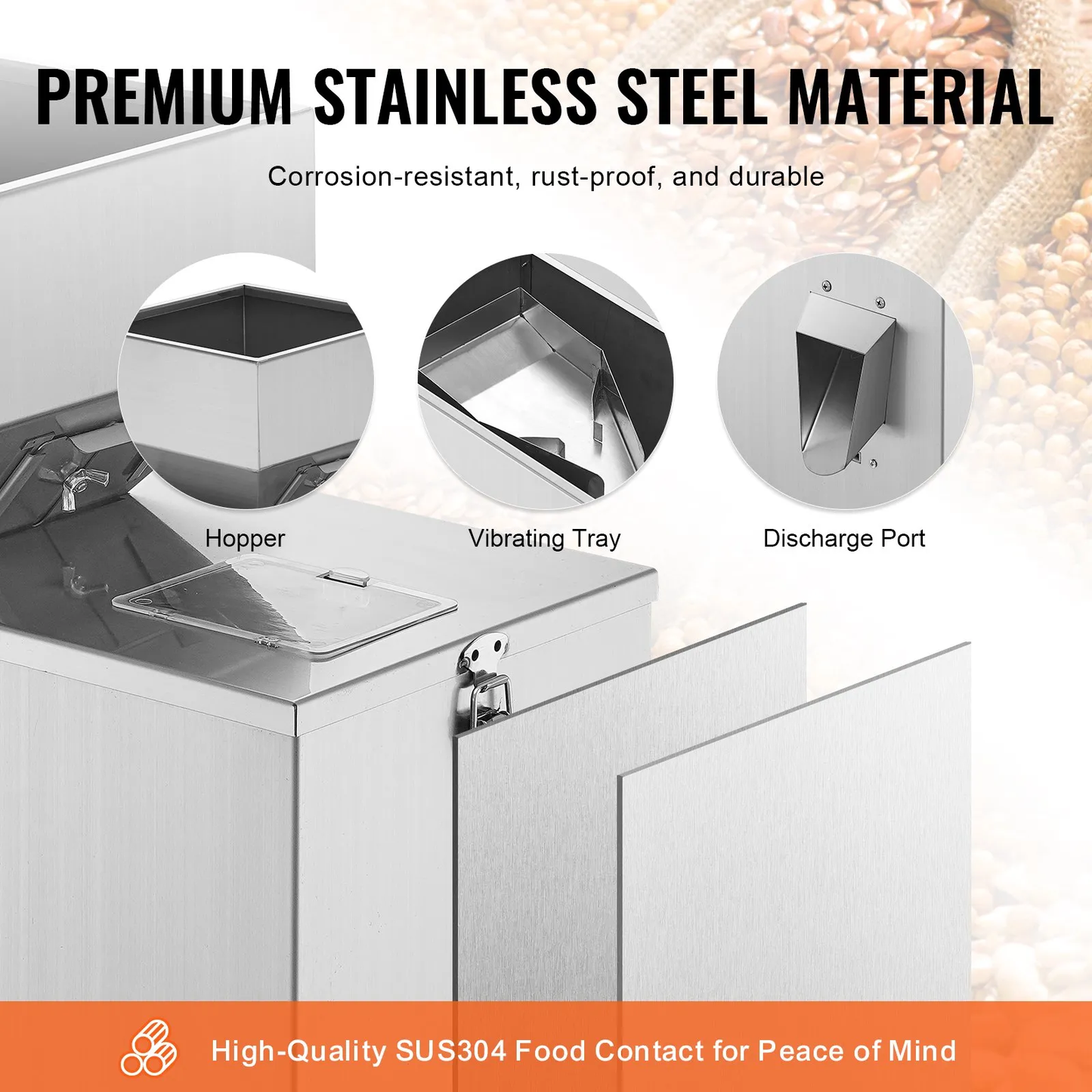 VEVOR Powder Filling Machine: 1-100g/0.002-0.22lbs, Automatic Particle Weighing Dispenser