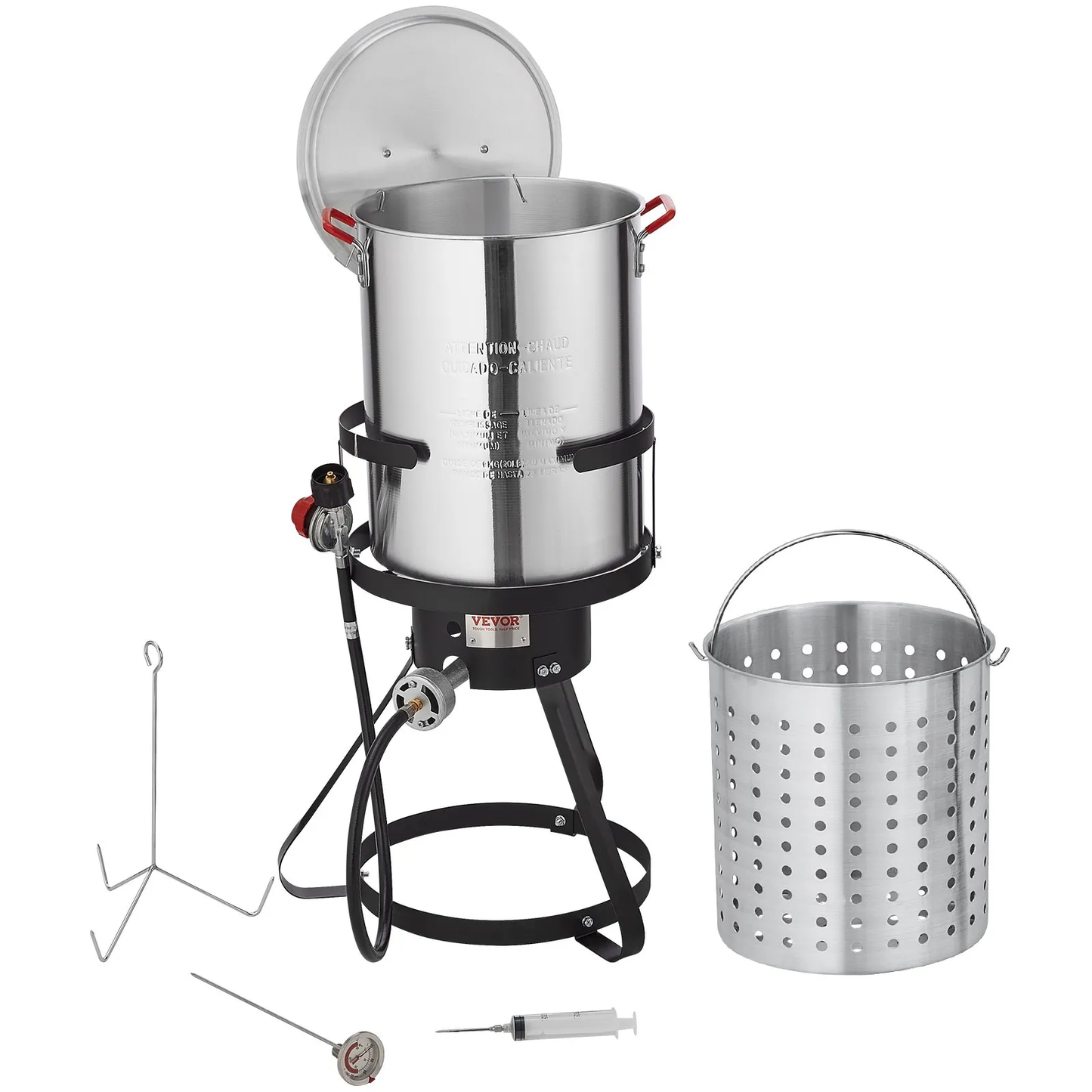 VEVOR Turkey Deep Fryer, 30-qt Turkey Fryer Boiler Steamer Cooker Set Outdoor,-$75
