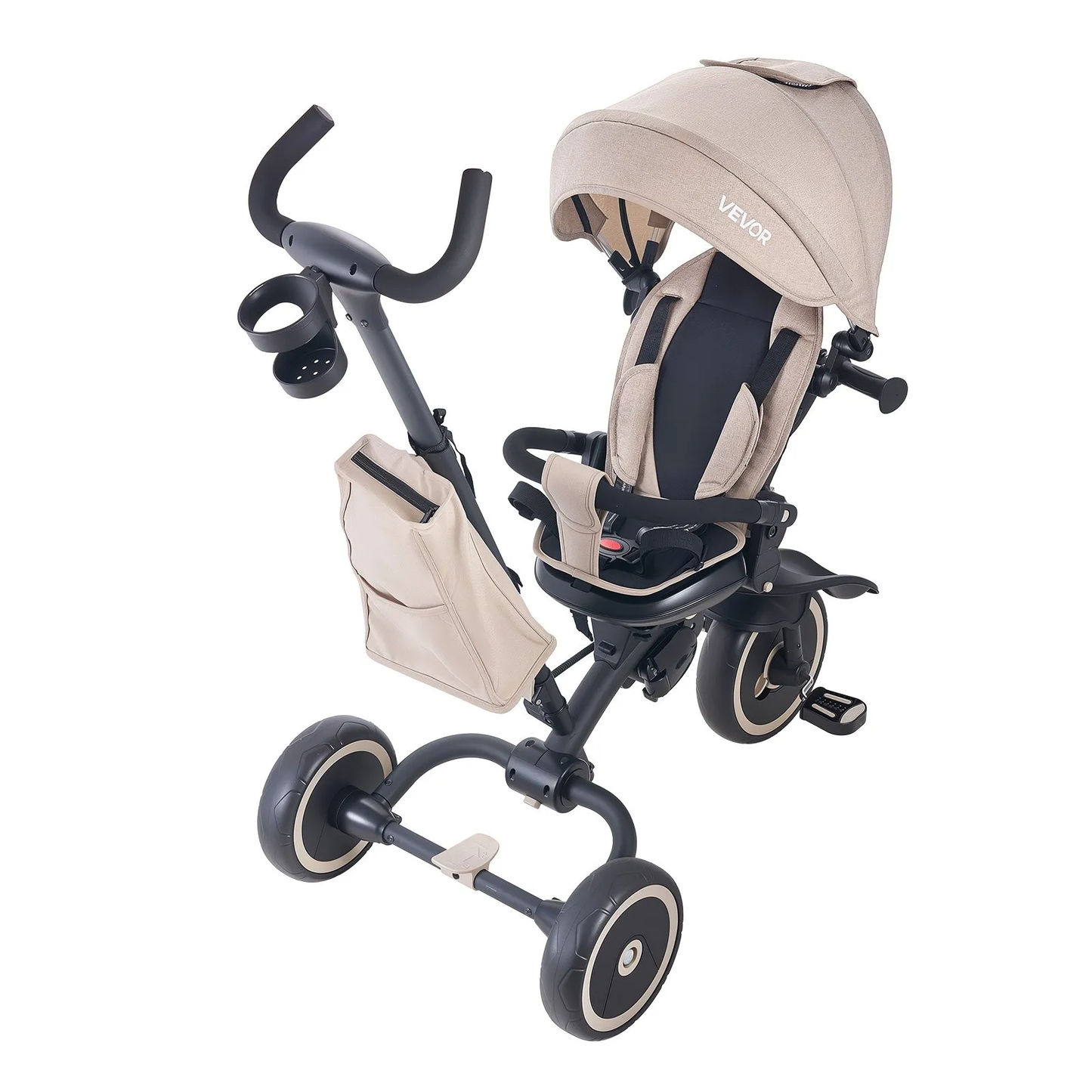 New Assembled VEVOR Toddler Tricycle & Stroller for 18 Months to 5 Year Old, 7-in-1 Kids Trike, -$100