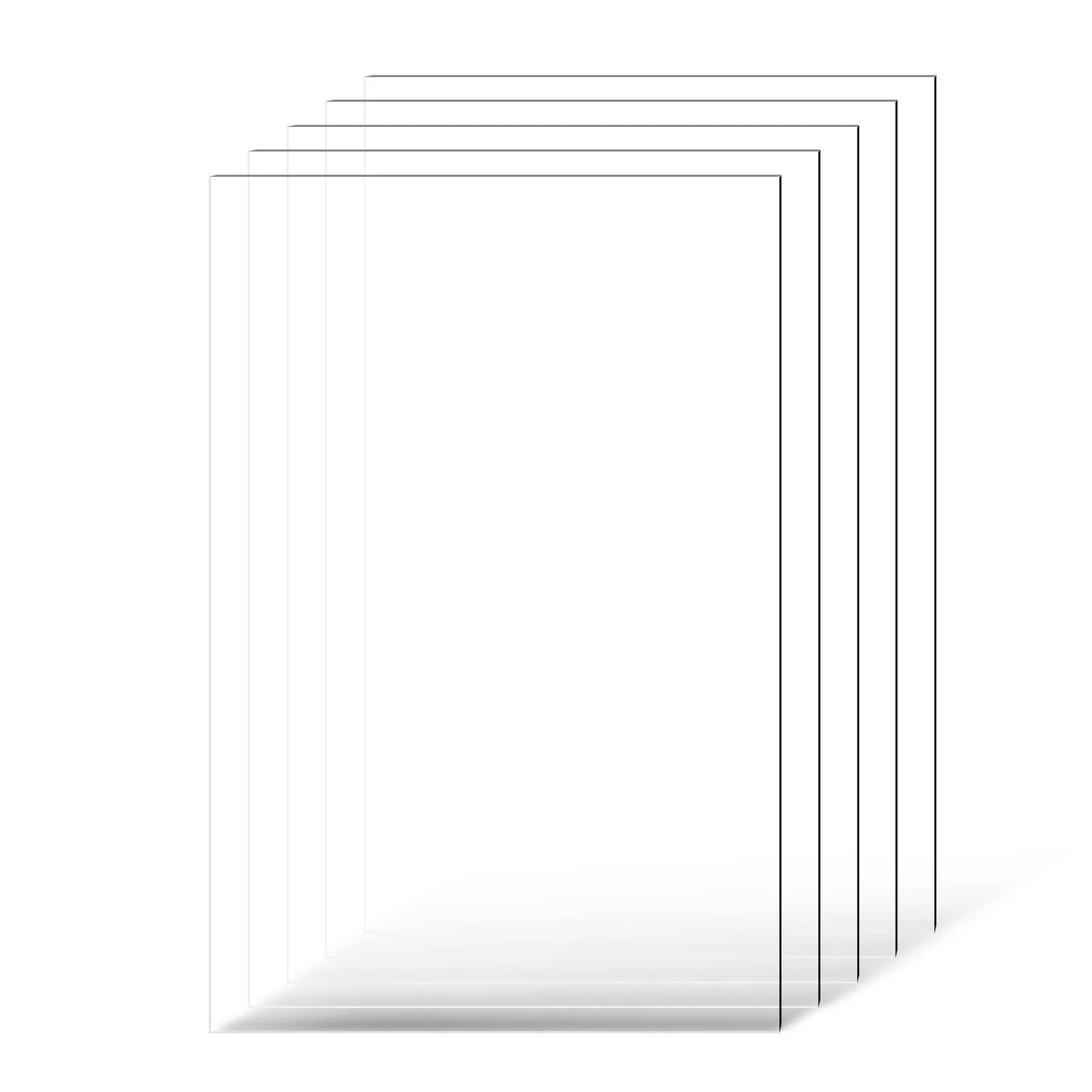 VEVOR PET/Plexiglass Sheets, 5-Pack Plastic Sheet, 24 x 36 Inch 0.04 Inch Thick Transparent,-$25