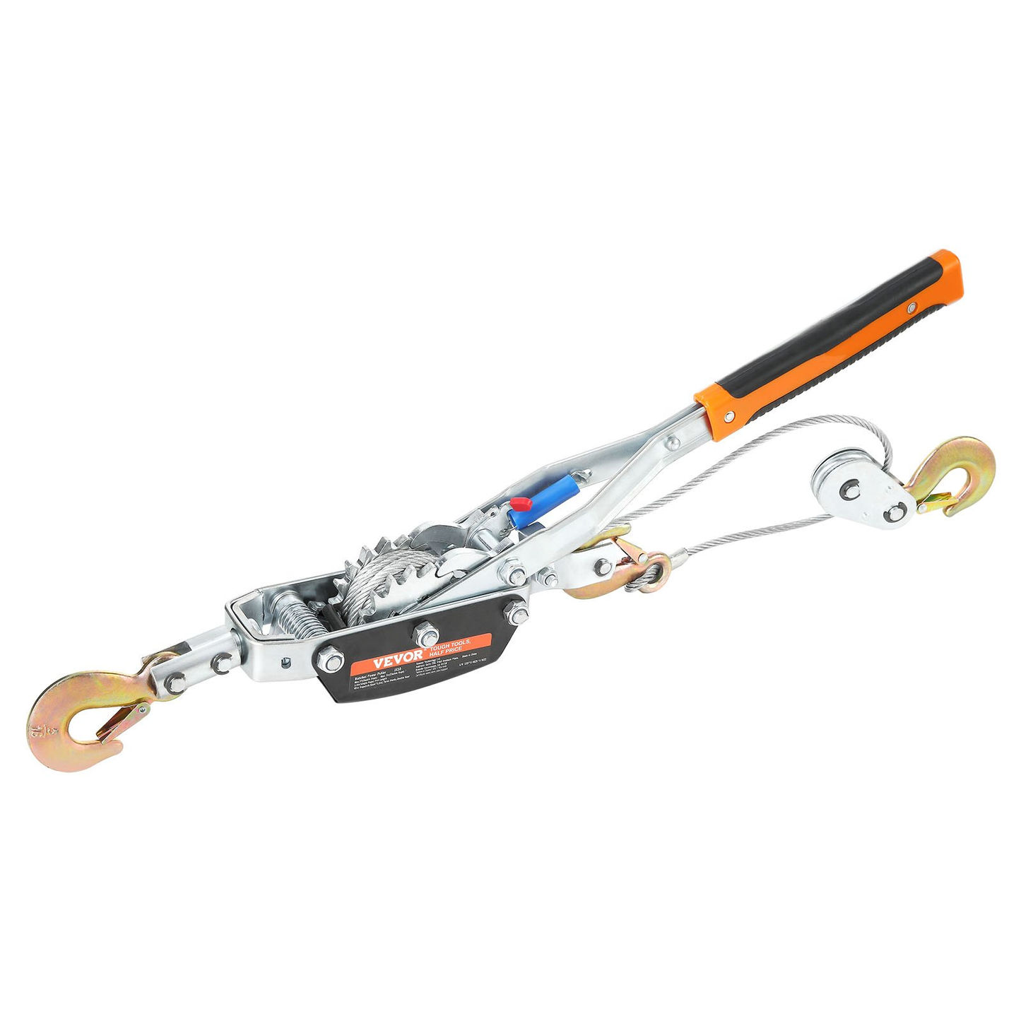 VEVOR Come Along Winch, 5 Ton (11,023 lbs) Pulling Capacity, 11.5 ft Steel Cable, 3 Hooks, -$45