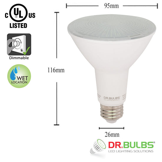 BNIB-1-Pack PAR30 Long Neck 11W (75W Equivalent) 3000K Soft White Dimmable LED Bulbs,-$5