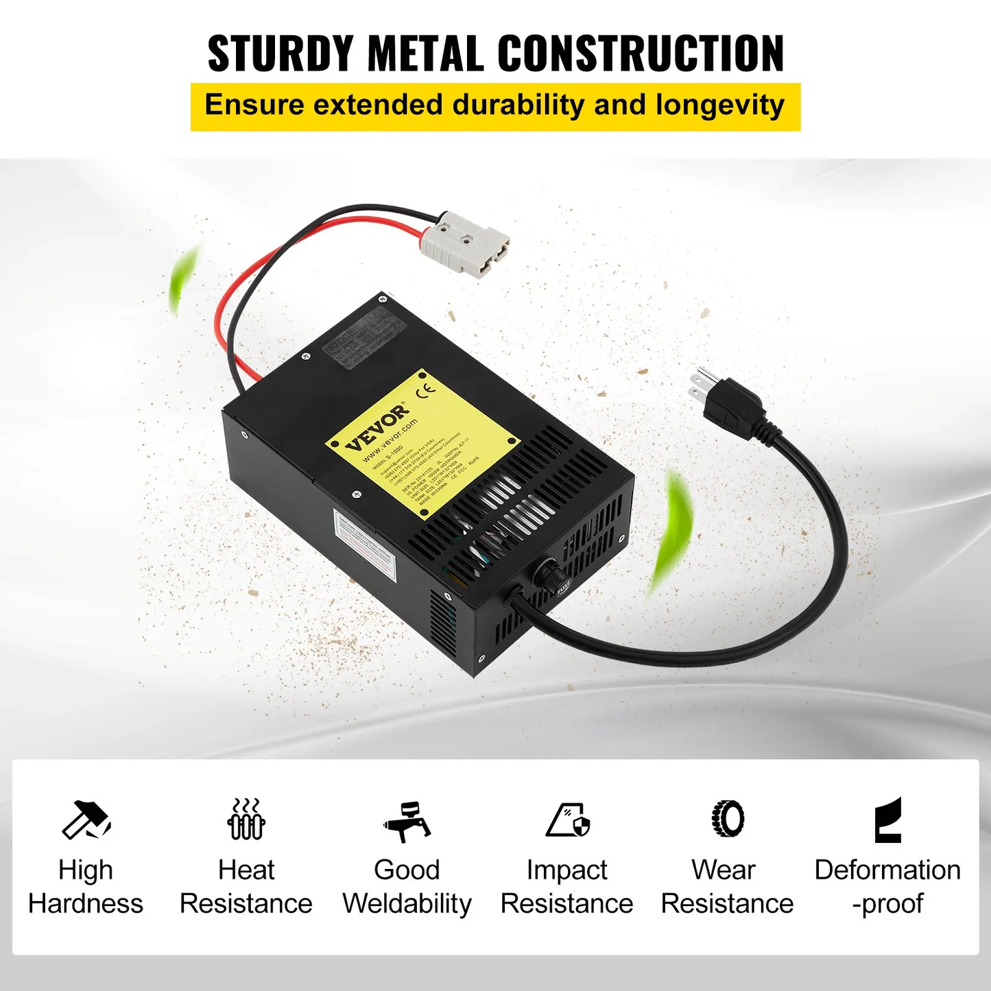 VEVOR 55 Amp RV Power Converter Charger, 110 Volt AC to 12 Volt DC,Battery Converter Charger 1000W,-$75