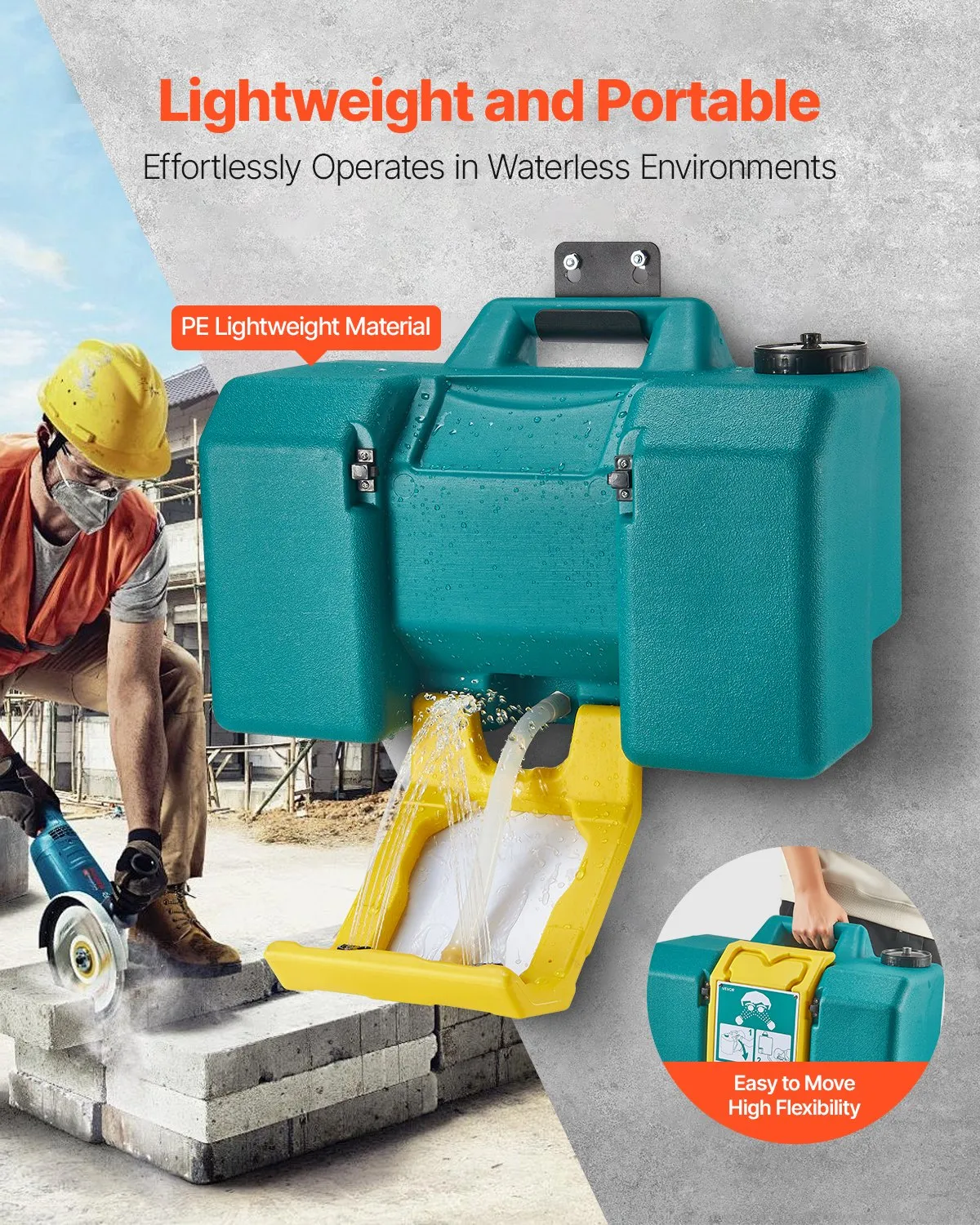 VEVOR Portable Eye Wash Station 8-Gallon OSHA-Approved Emergency Eyewash Station,-$85