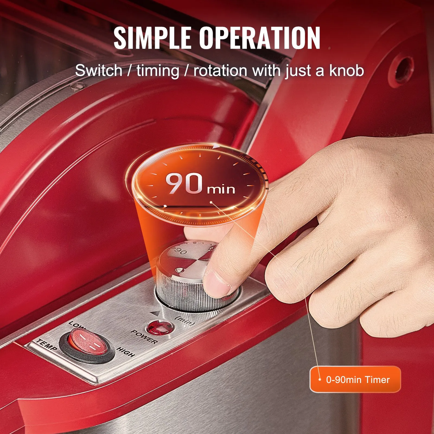 VEVOR Shawarma Grill Machine,Electric Stainless Steel Broiler Gyro Rotisserie Oven Doner Kebab Machine,