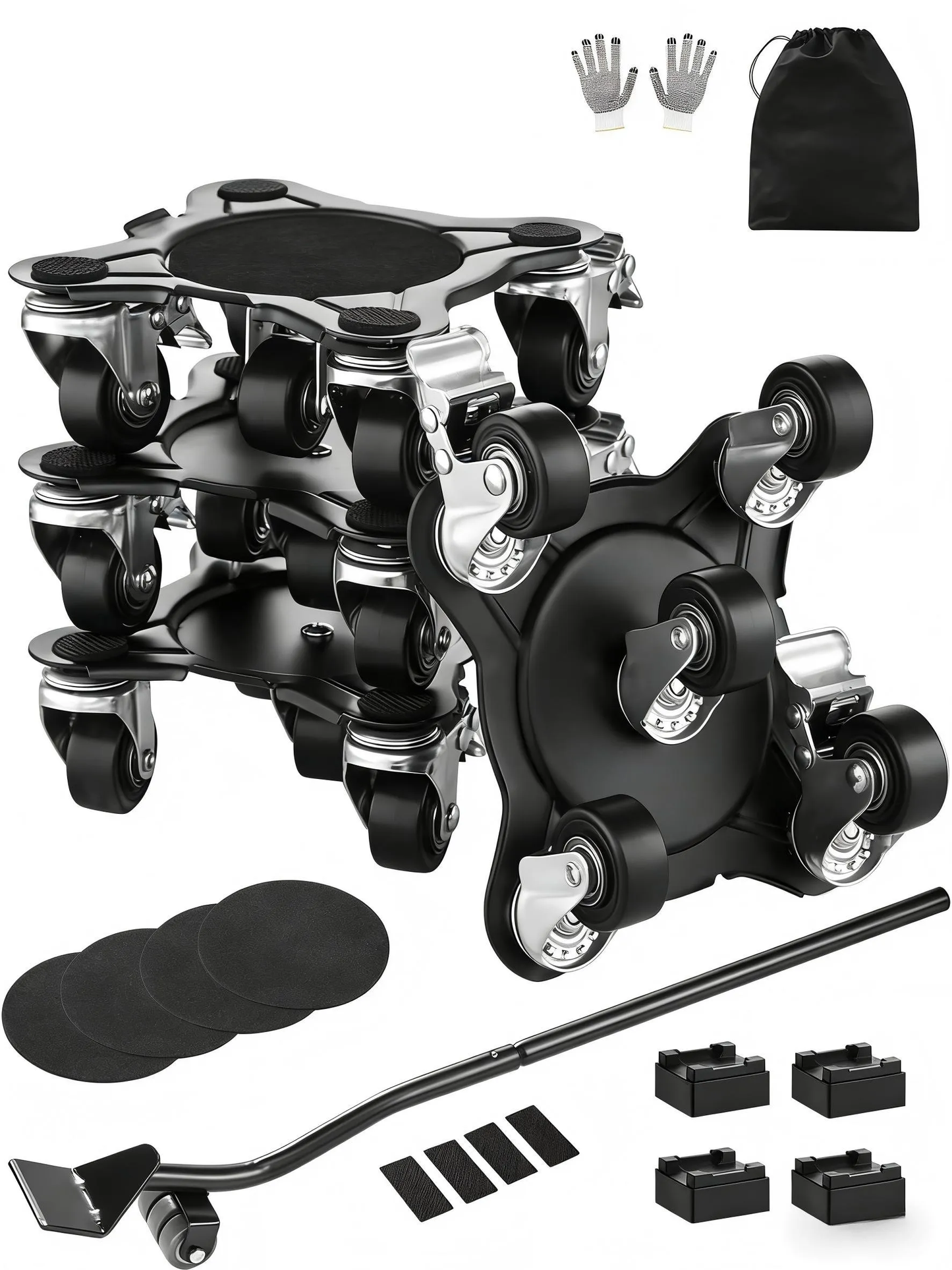 VEVOR Furniture Dolly, Maximum Load 1200 lbs, Heavy Duty Furniture Movers with 5 360°,-$40