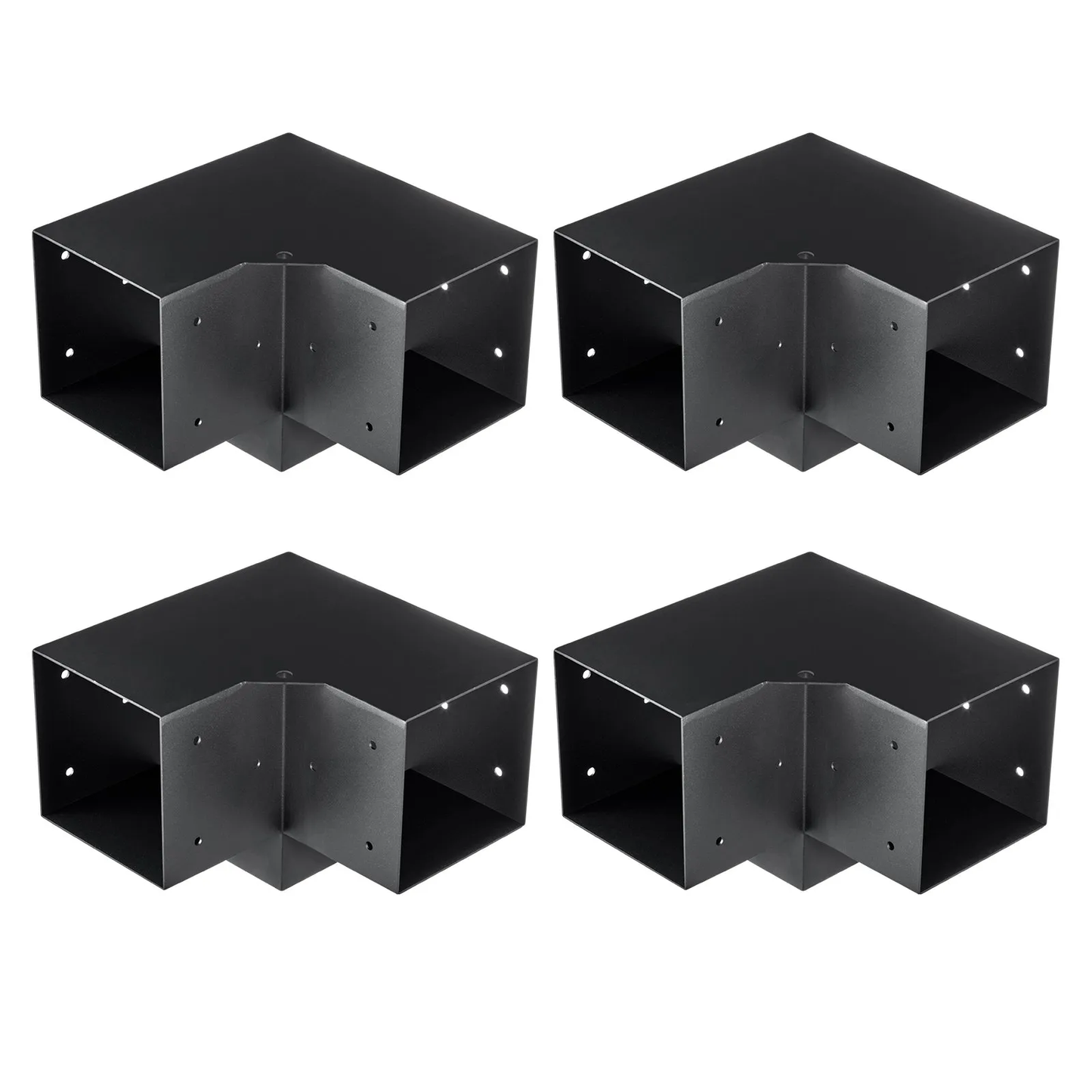 VEVOR Pergola Bracket Kit 6''x6''(Inner Size 5.6x5.6), 4pcs 3-Way Heavy Duty Corner Bracket,-$75