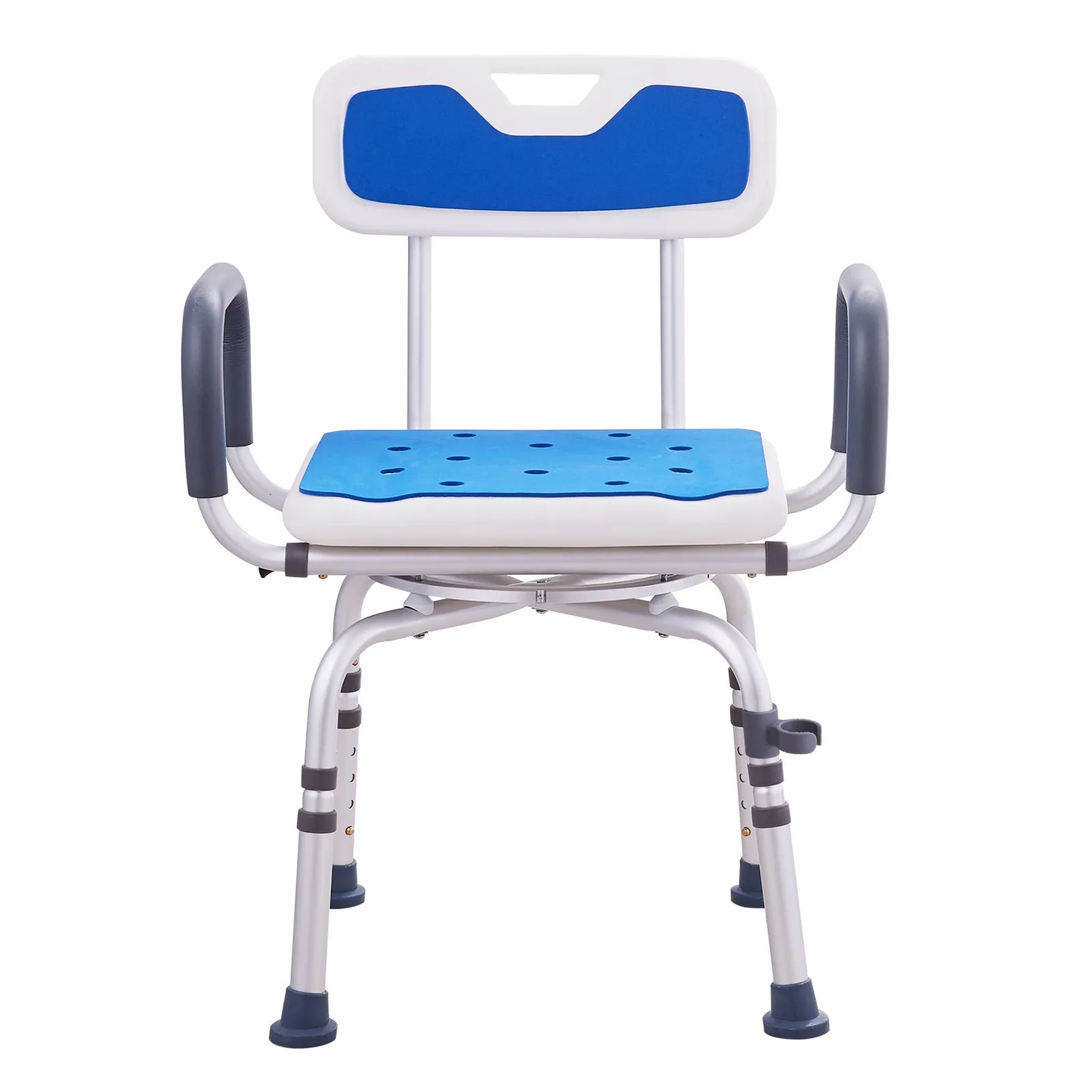 VEVOR Swivel Shower Chair 360 Degree, Adjustable Shower Seat with Armrests and Backrest,-$75