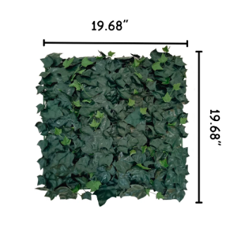BNIB-Artificial Green Foliage UV-protected Foliage for Outdoor Decor set of 4 19.68 in x 19.68 in panels,-$60