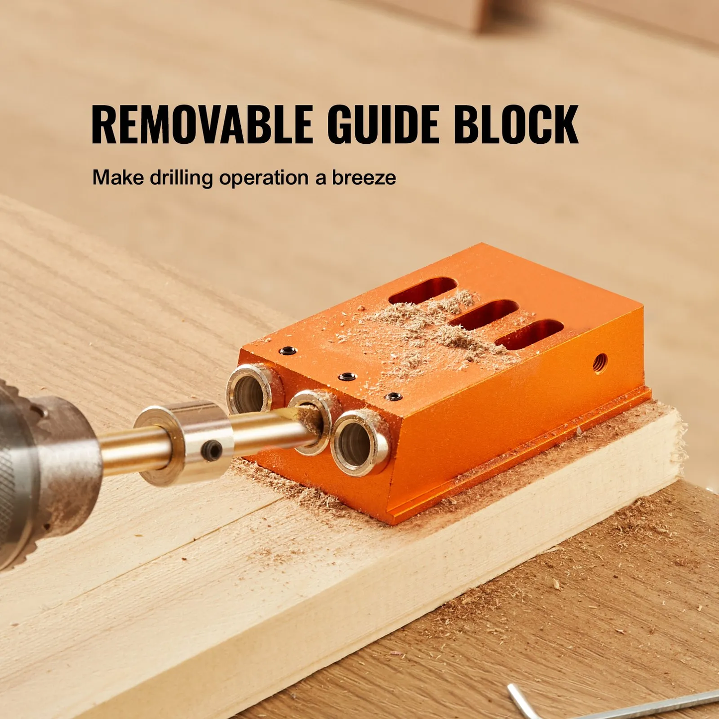 VEVOR Pocket Hole Jig Kit, 30 Pcs Adjustable and Easy to Use Pocket Hole Jig System with Step Drills,-$35