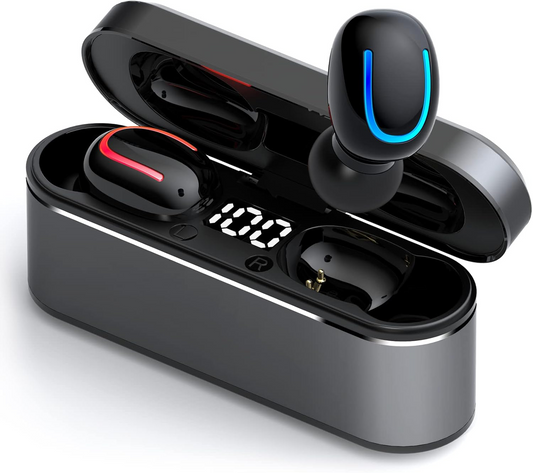 BNIB- Bluetooth 5.1 True Wireless Earbuds with Microphone, Noise Cancellation
