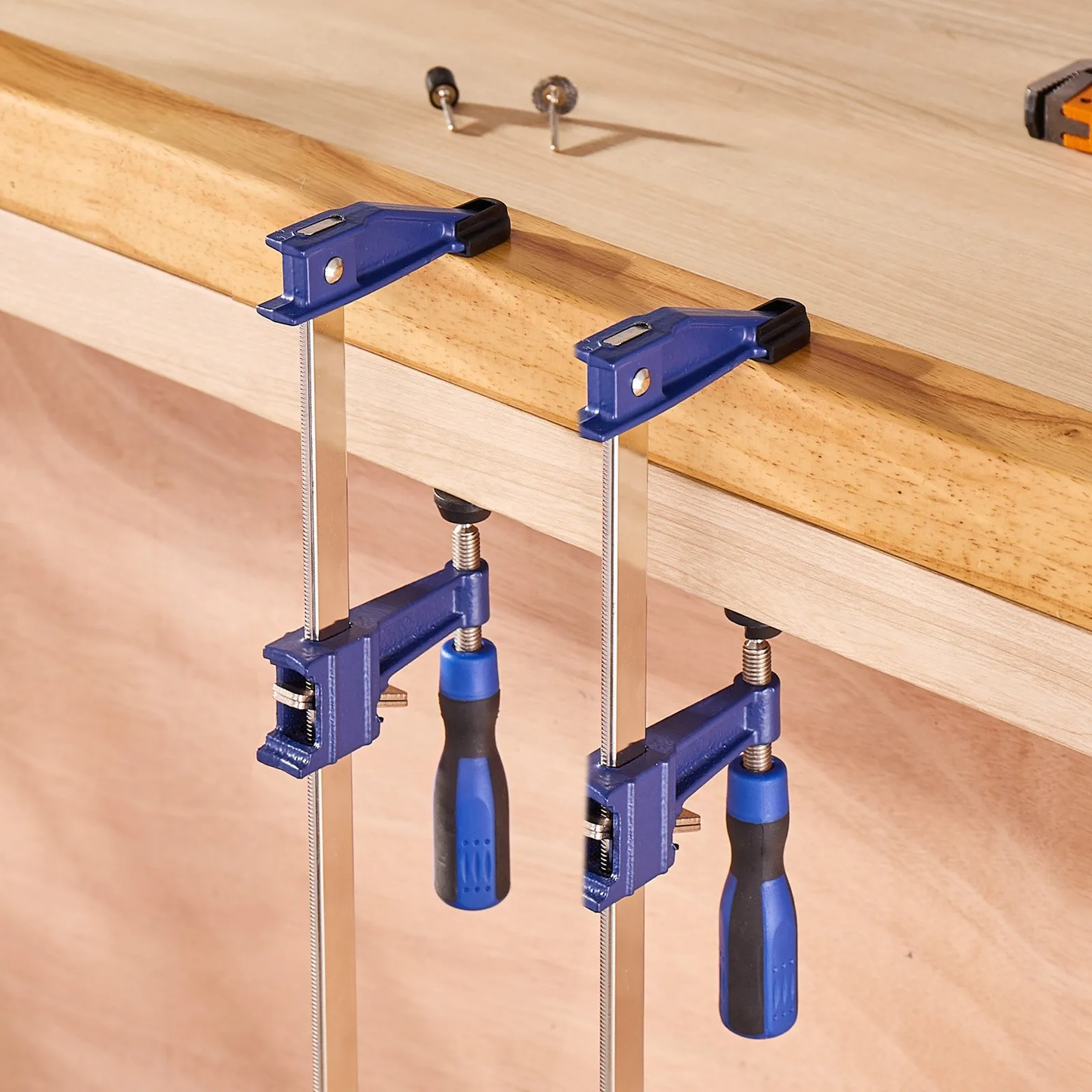 VEVOR Bar Clamps for Woodworking, 2-Pack 36 inch Opening, Lockable F-Clamp w/600 lbs,-$25