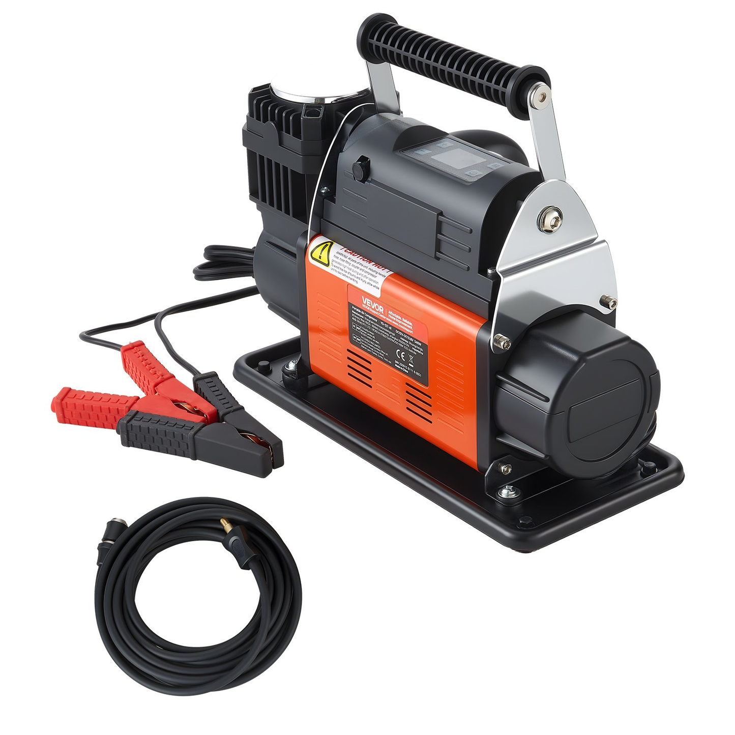 VEVOR 12V Heavy Duty Air Compressor, Auto-Stop Portable Tire Inflator with LCD Digital Display,-$110