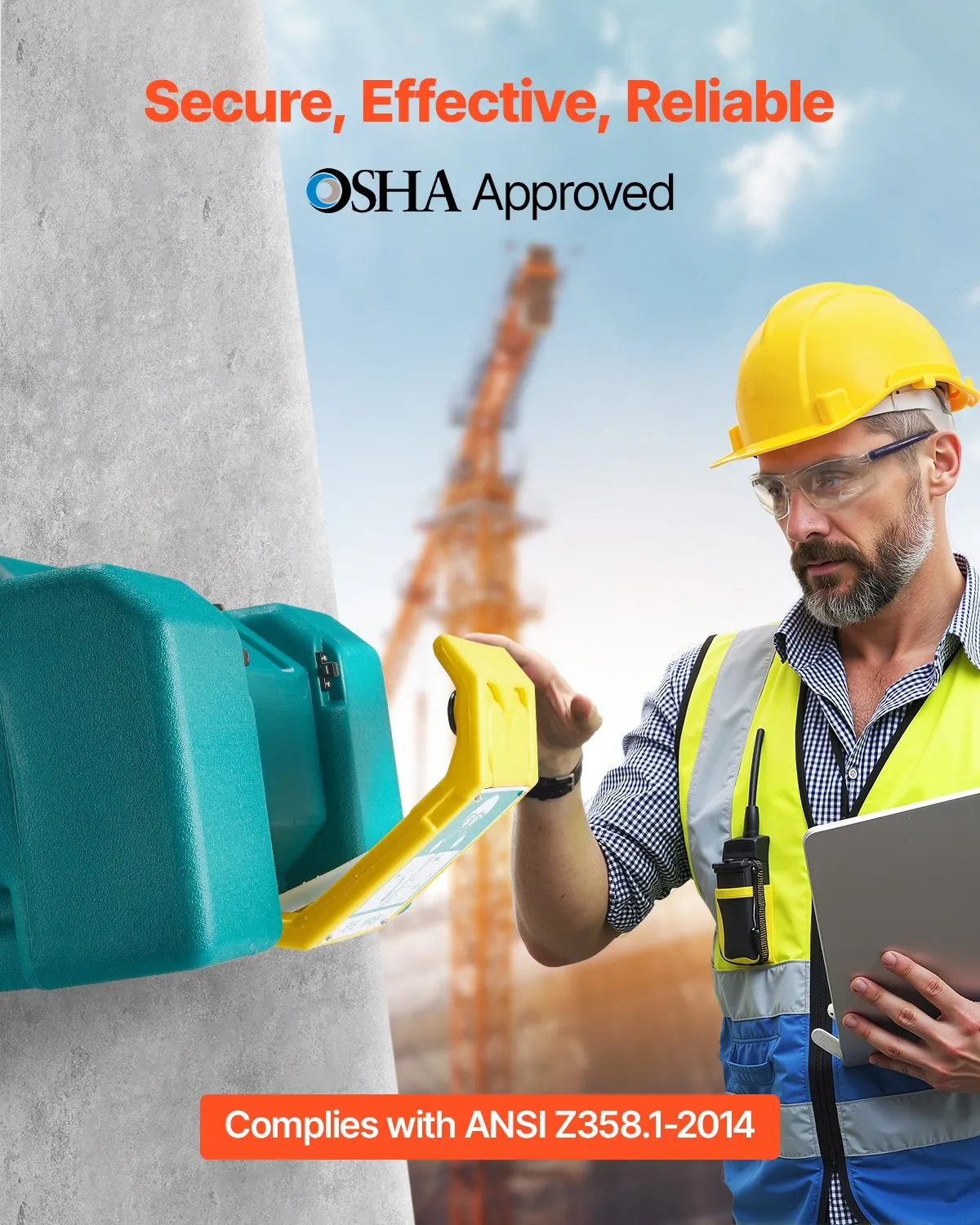 VEVOR Portable Eye Wash Station 8-Gallon OSHA-Approved Emergency Eyewash Station,-$85