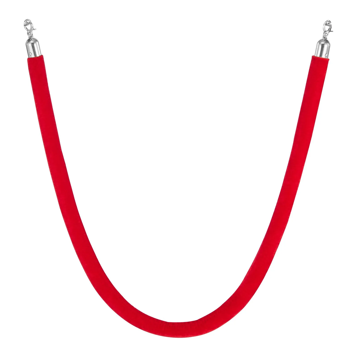 VEVOR 4 Pcs Red Velvet Stanchion Ropes, 5 ft Crowd Control Stanchion Red Velvet Ropes ,-$15