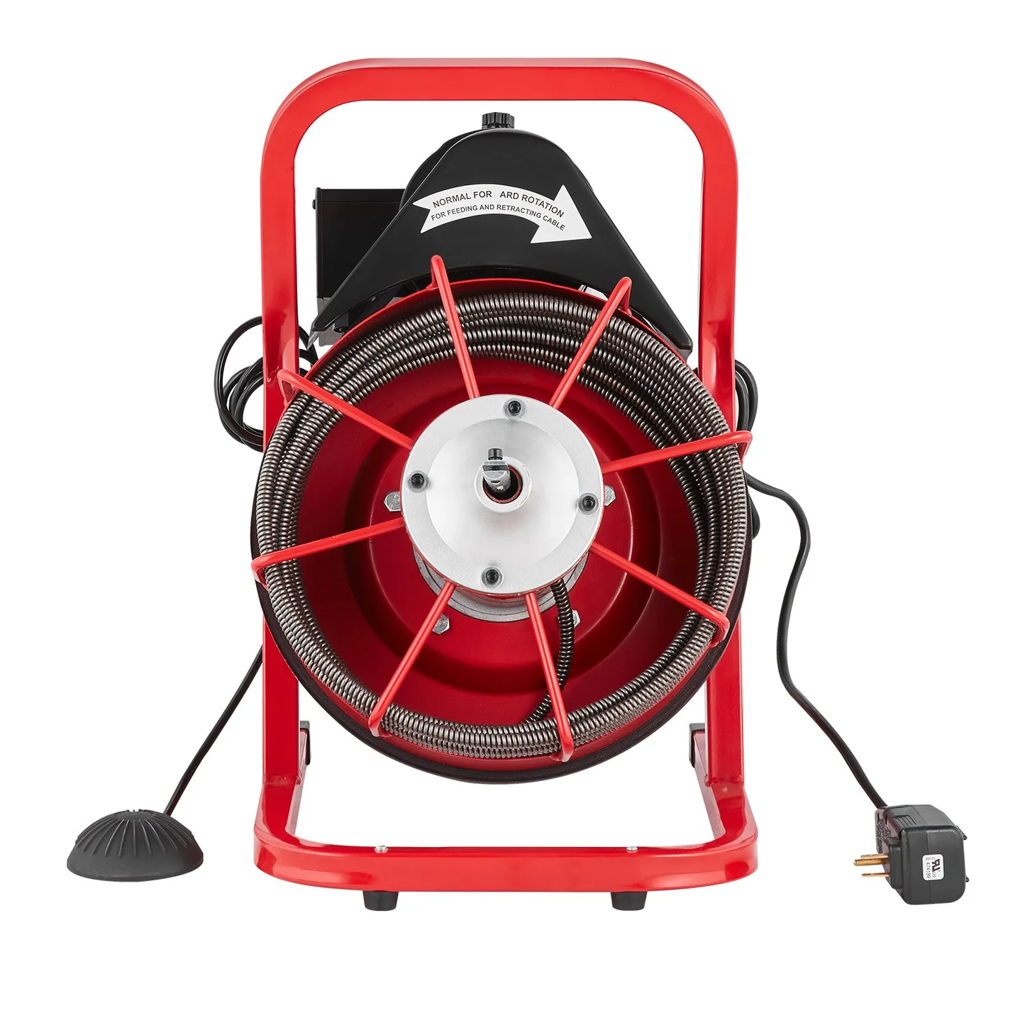 OPen Box VEVOR Drain Cleaner Machine 50FT x 3/8 Inch, Sewer Snake Auger Manual Feed, 250W Electric,-$200