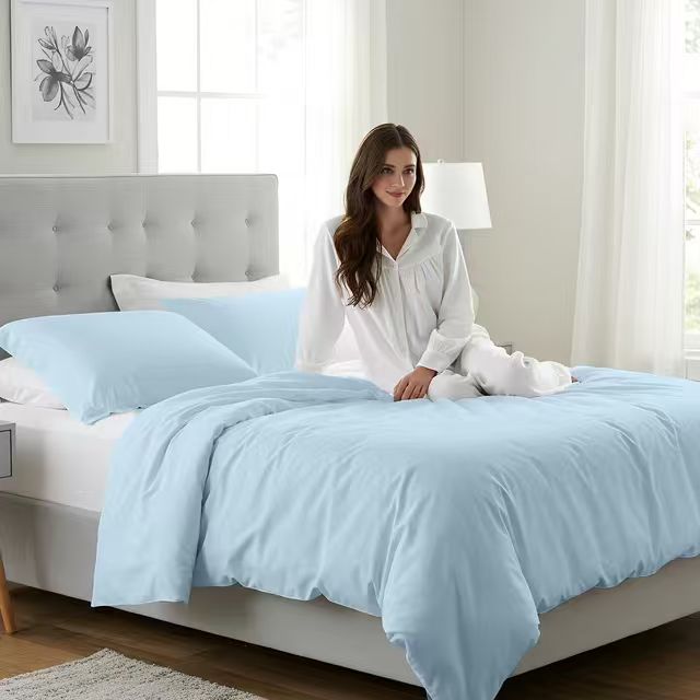BNIB-3-Piece Queen Duvet Cover Set | 100% Cotton – Soft, Breathable & Durable Bedding Duvet Covers,-$20