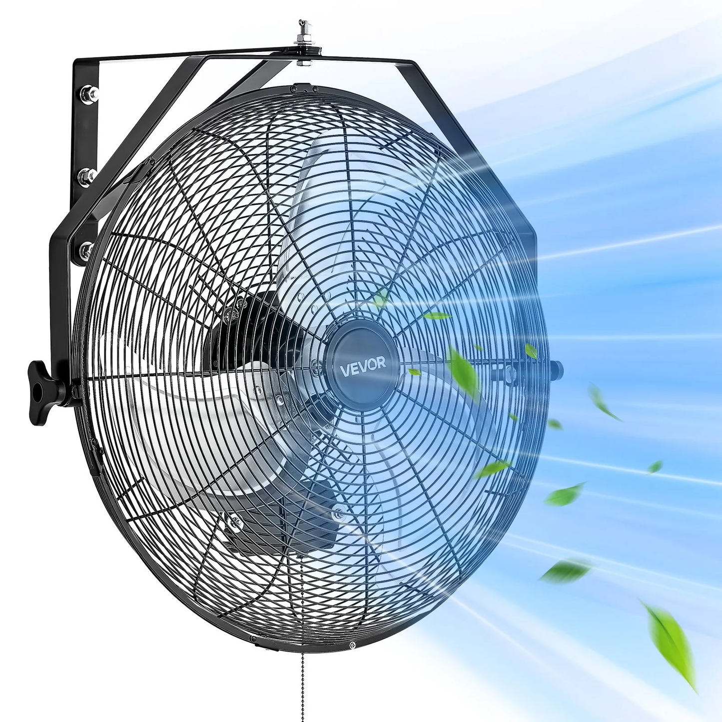 VEVOR 18 Inch Industrial Wall Mount Fan, High Velocity 4000 CFM Indoor Fan with 3 Speeds,-$65