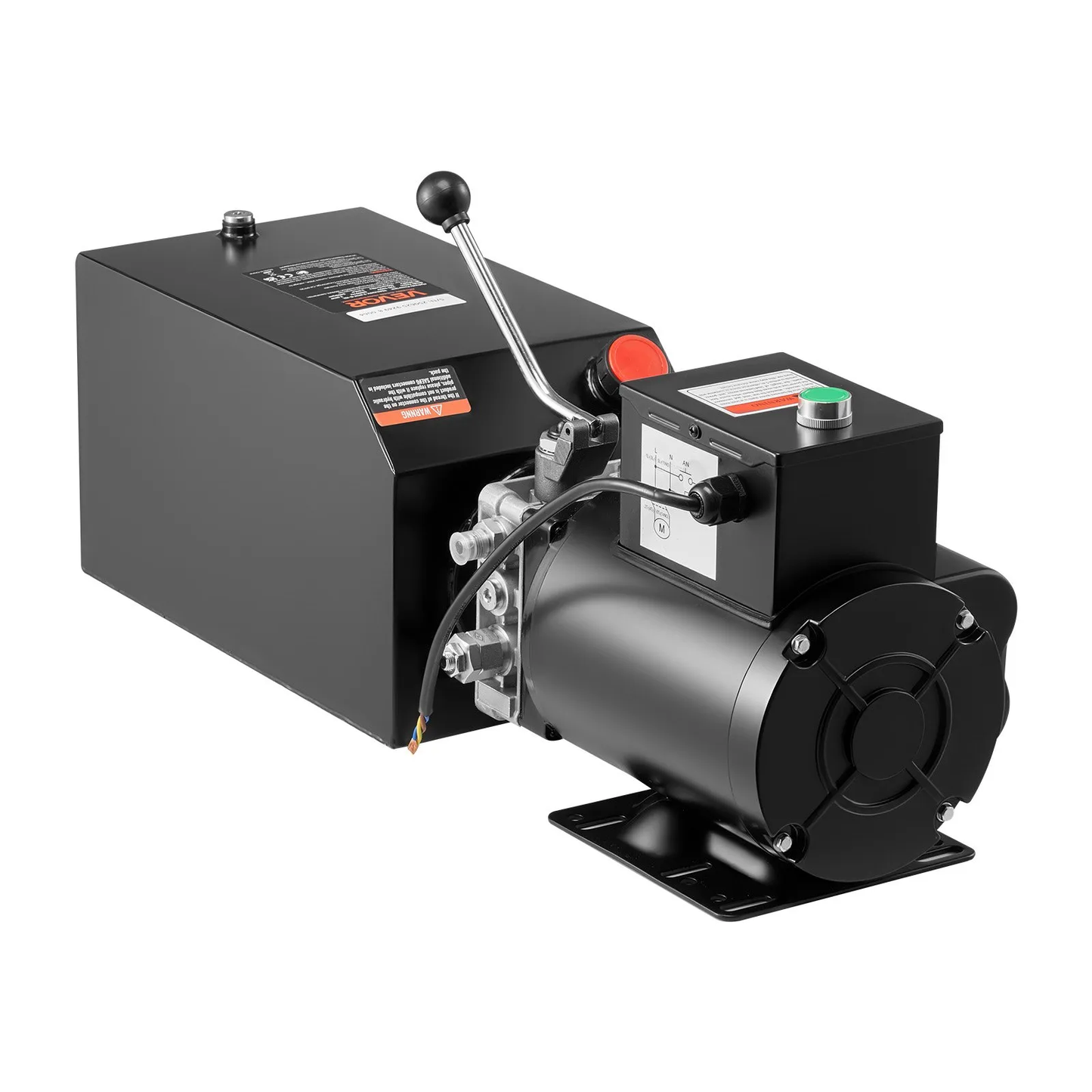 VEVOR 15 Quart Hydraulic Pump, 2.2KW Hydraulic Motor Dump Trailer Pump Single Acting,-$210