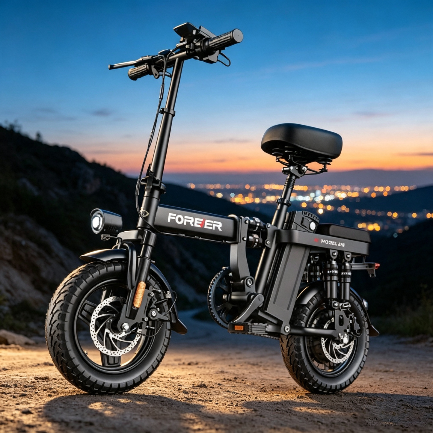 New Folding E-Bike, 48V 20Ah LG Battery, 80km Max Range, 400W Brushless Motor with USB Charging, $600