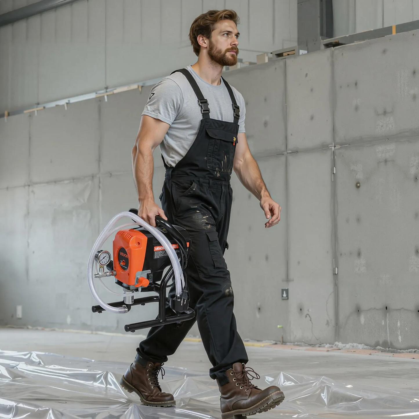 VEVOR Stand Airless Paint Sprayer, 900W, 3300PSI High Pressure Airless Sprayer, Cleaning Brush,-$200