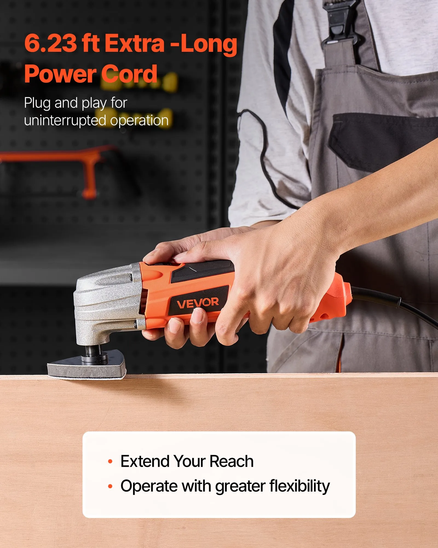 VEVOR Oscillating Tool Multitool, 2.2Amps 22,000 OPM Electric Oscillating Multi Tool Kit,-$35