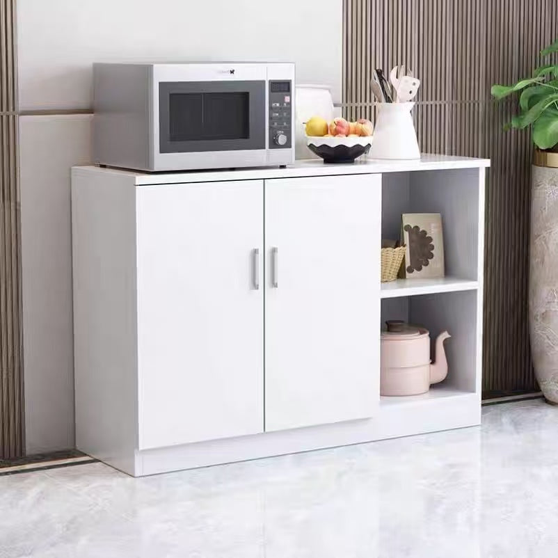 Brand New Assemble2-Door 2-Compartment Sideboard Cabinet, Wall-Mounted Storage Cabinet, White,-$100