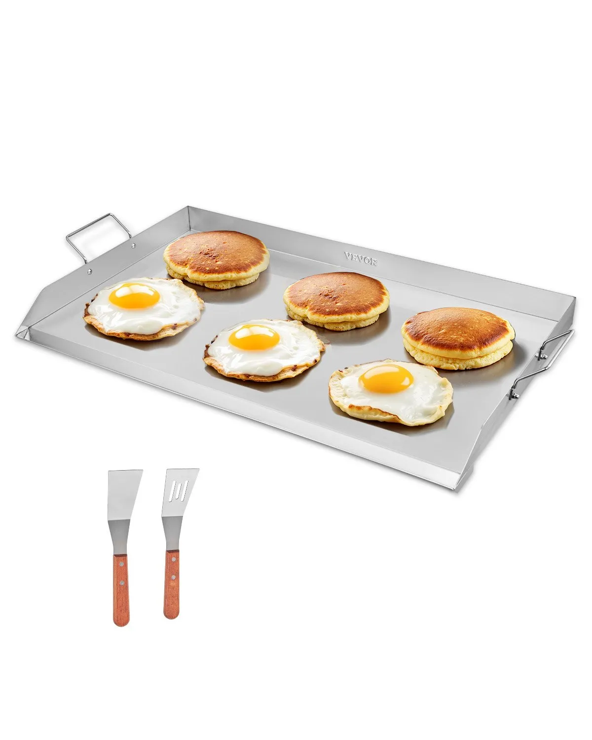 VEVOR Stainless Steel Griddle, 36x22 inch Universal Flat Top Rectangular Plate, Gas Grill Griddle,-$100