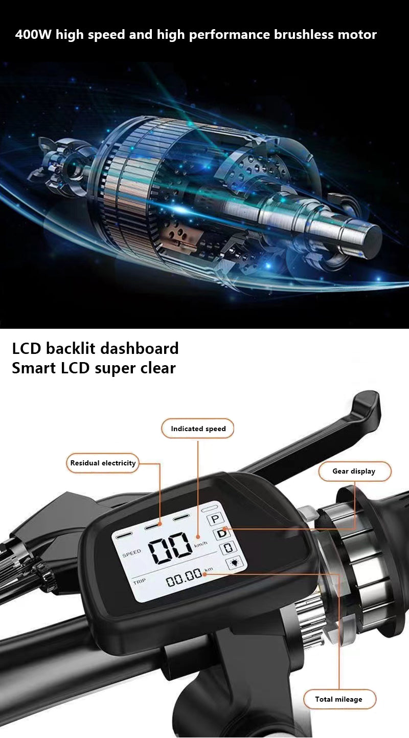 Brand New Smart Folding Electric Bicycle, with Lithium Battery, Lightweight Adult E-bike,